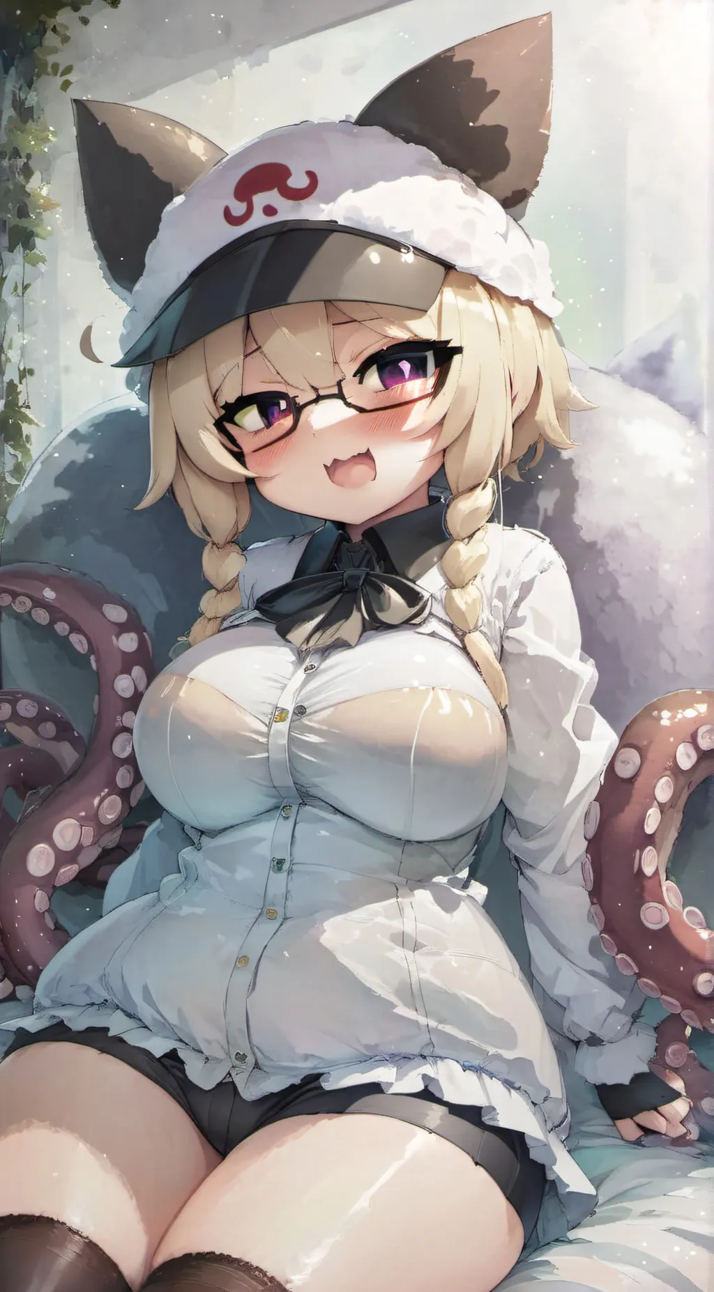 ai character: TOUCH SOME GRASS😃 background