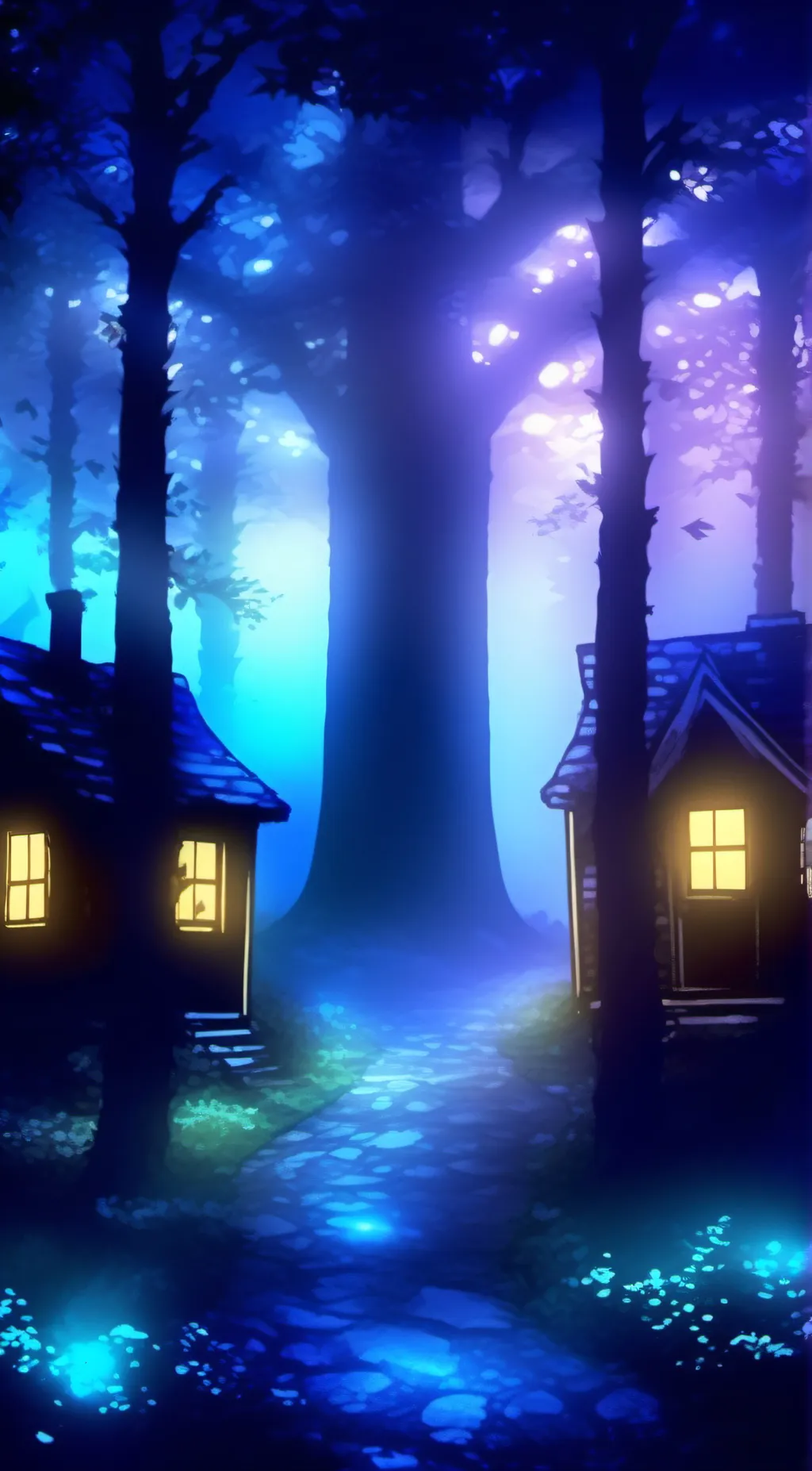 ai character: the beautiful wood background