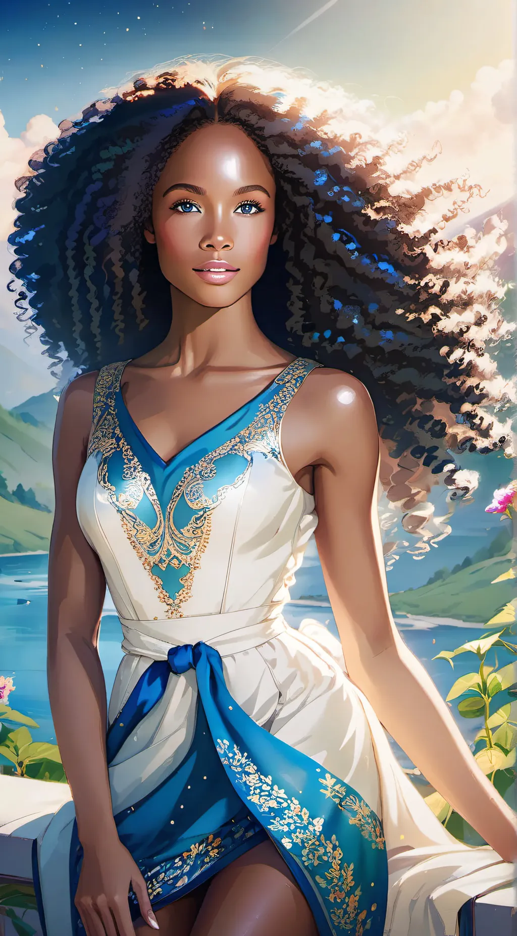 ai character: Fleur  background