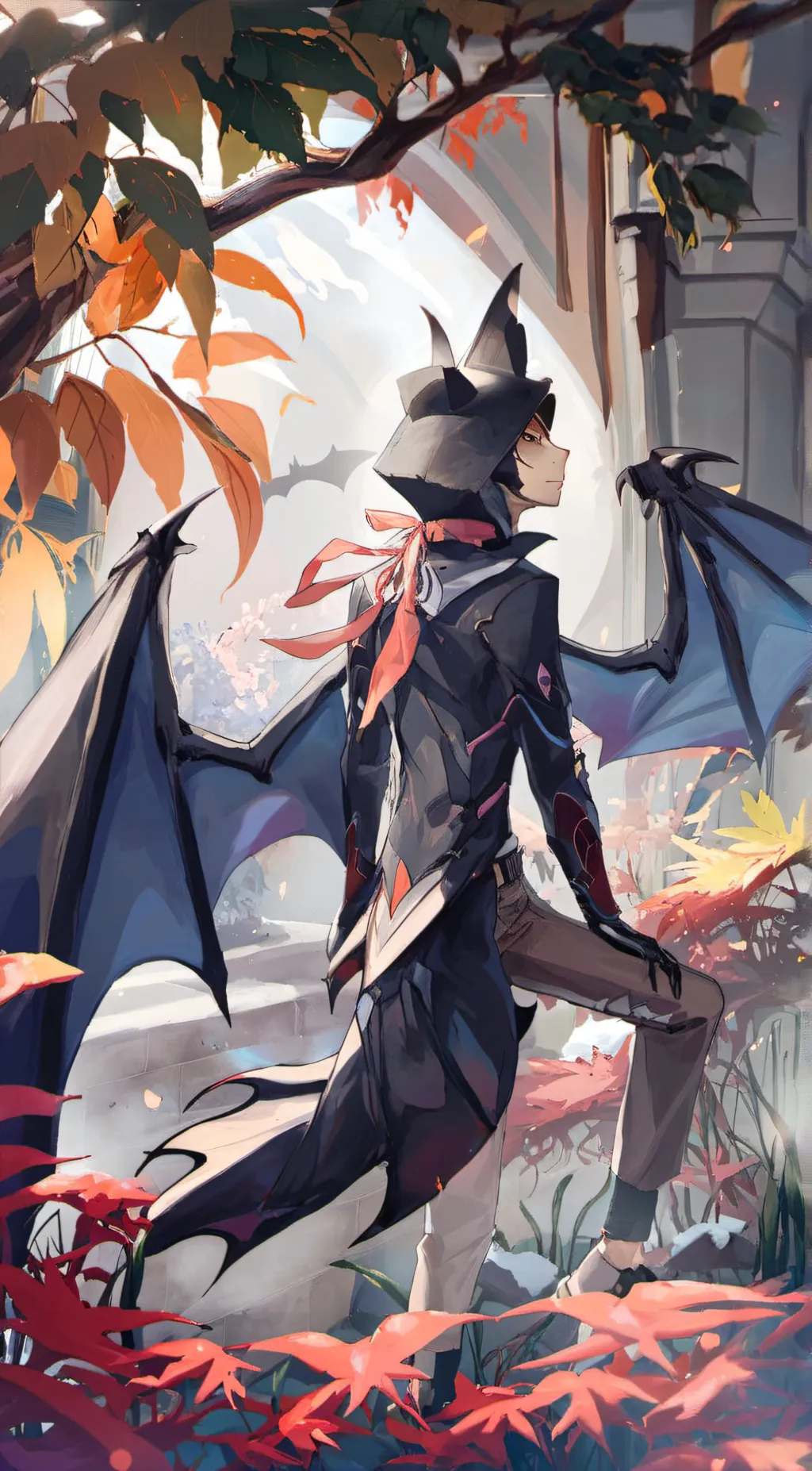 ai character: male muto background