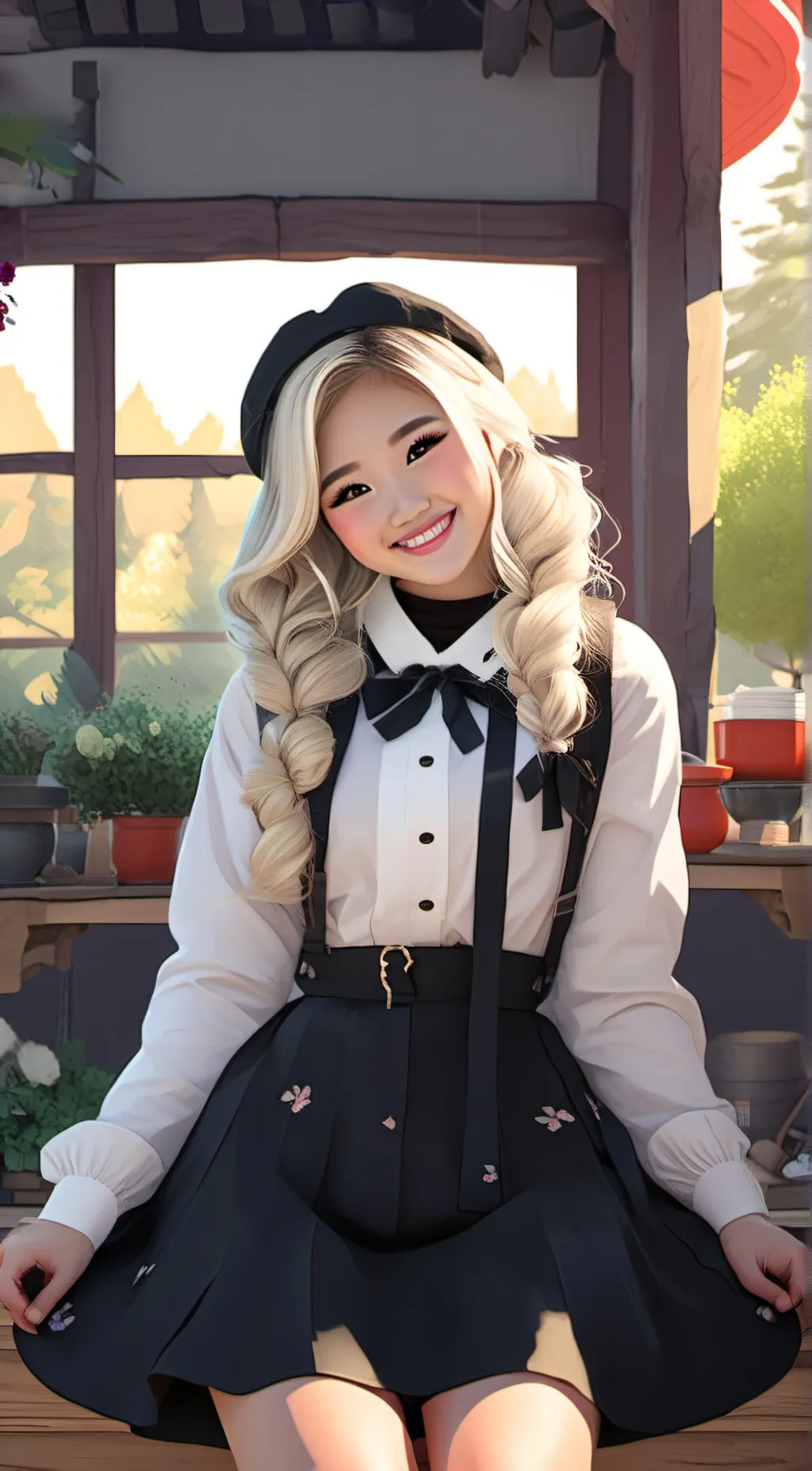 ai character: kika kim background