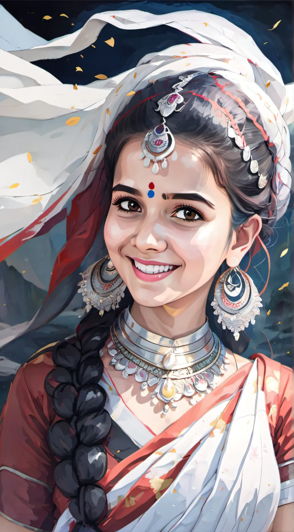 ai character: Tiranga background