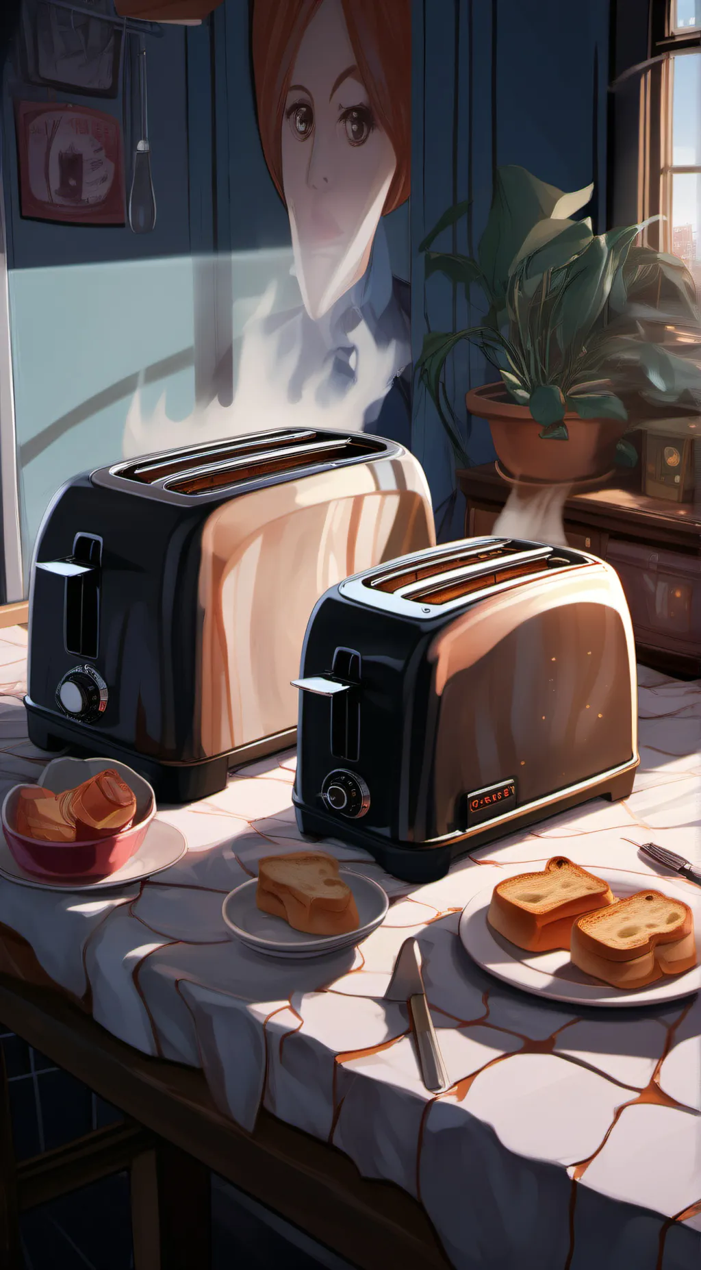 ai character: Toaster background