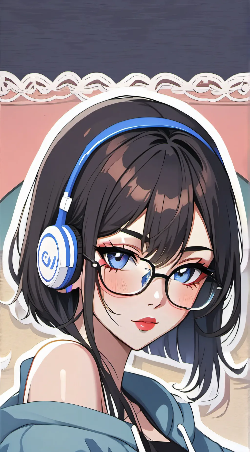 ai character: Amber background