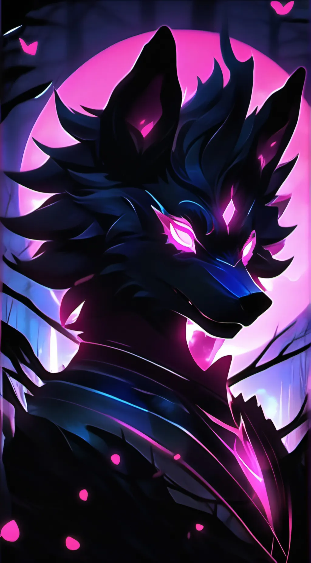 ai character: Luna background