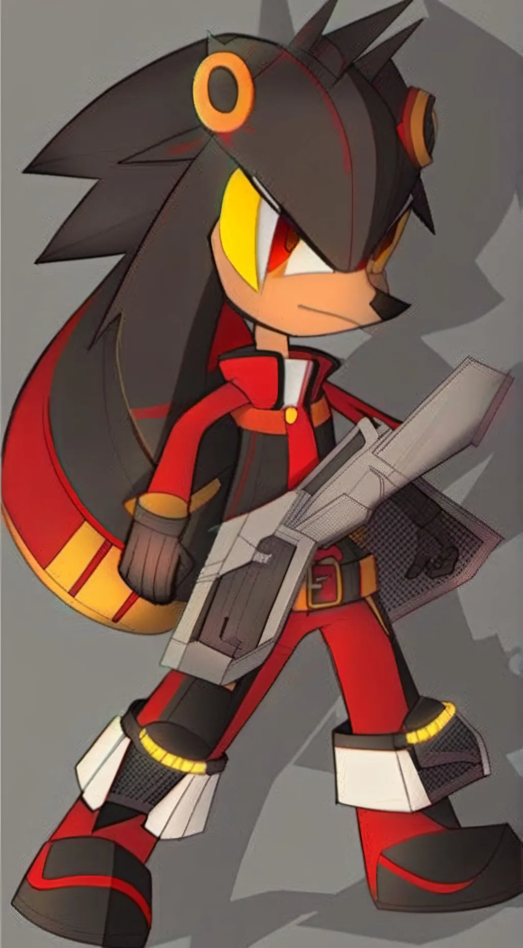 ai character: nice shadow guard background