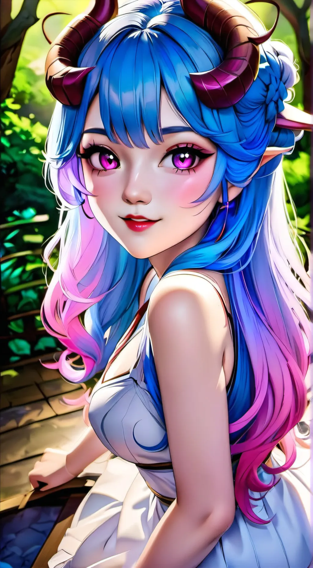ai character: Luna. background