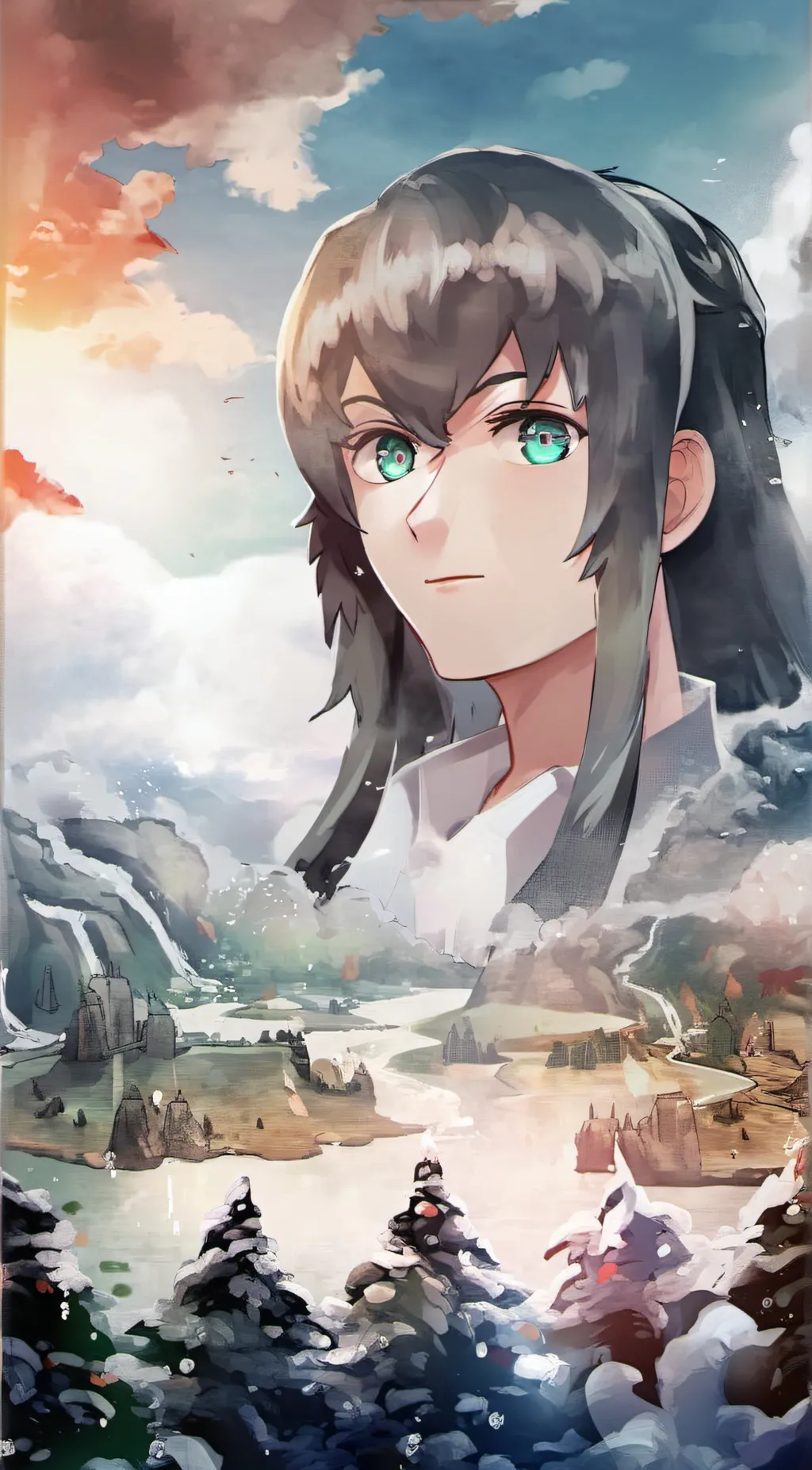 ai character: muichiro background