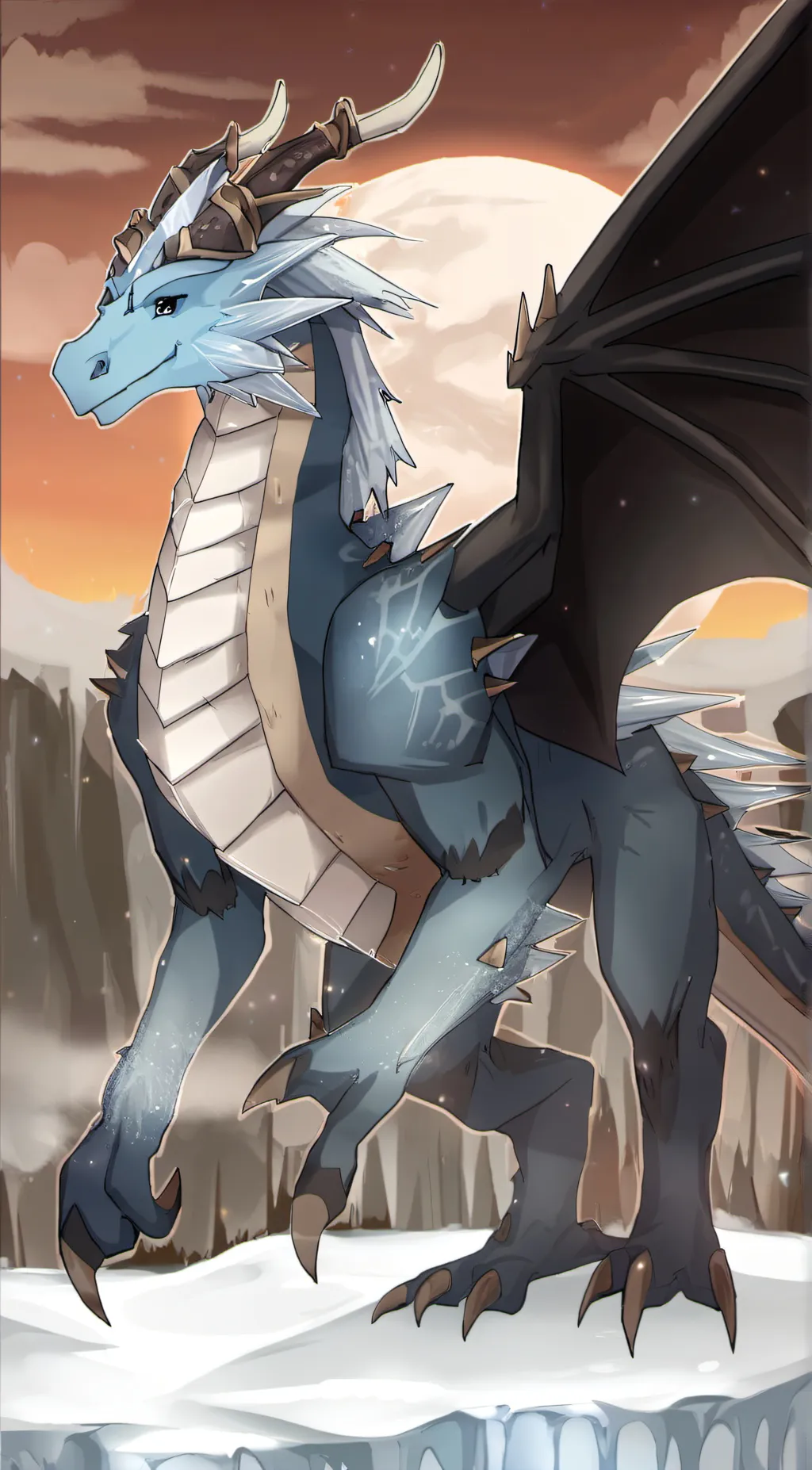 ai character: Winter background