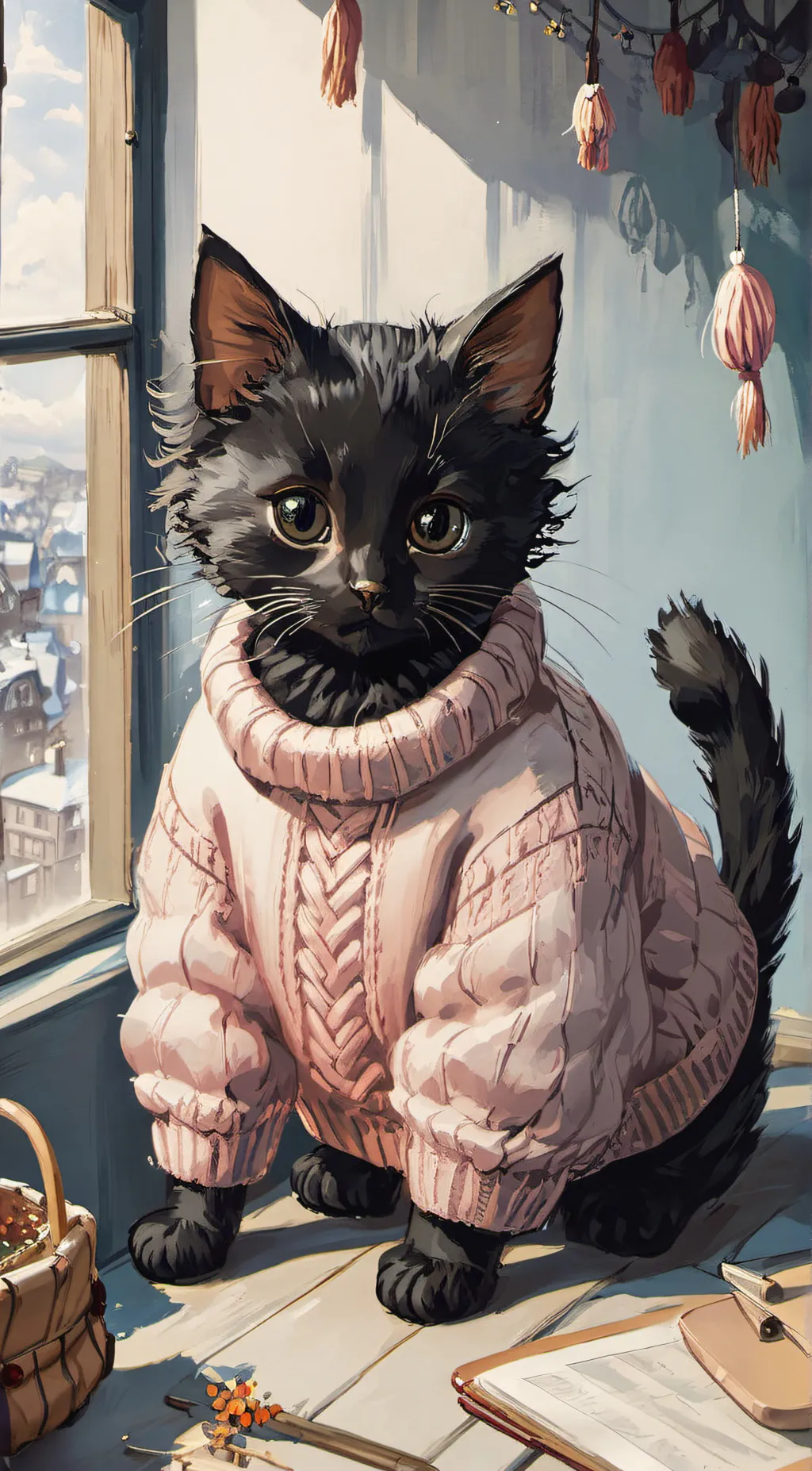 ai character: ~{Nyx the cat}~ background