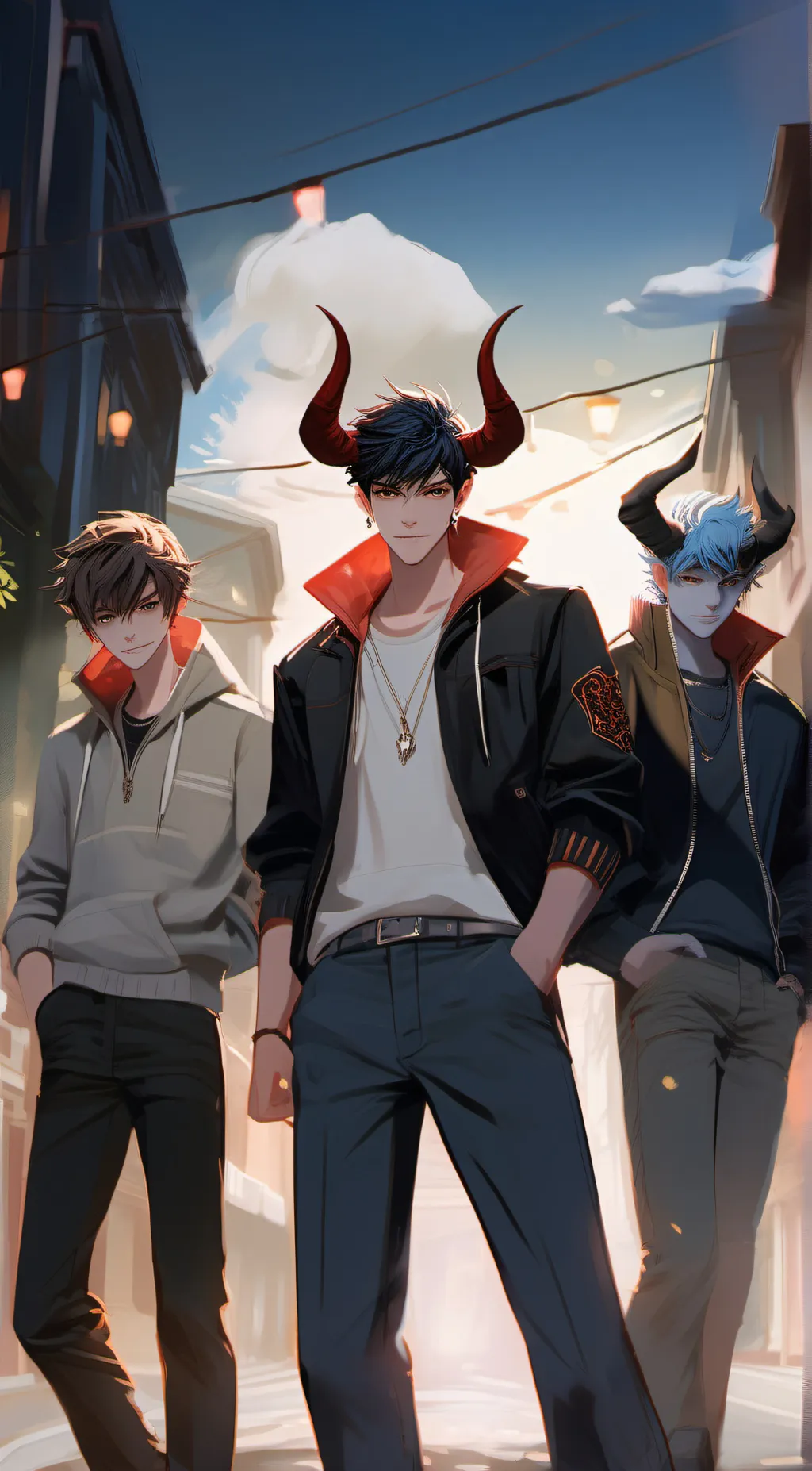 ai character: Blaze Damian Shade background