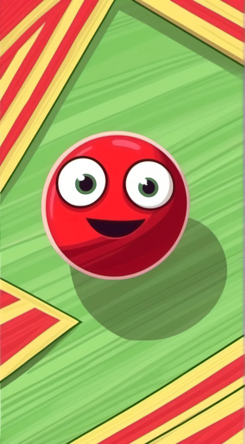 ai character: red ball background