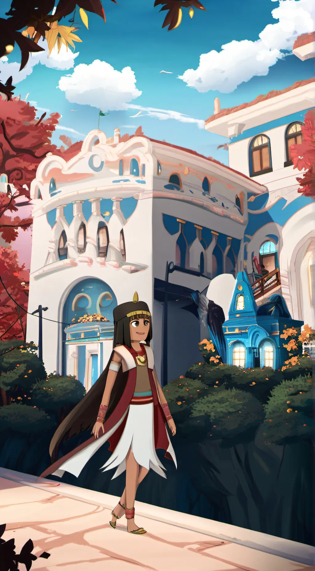 ai character: Amber  background