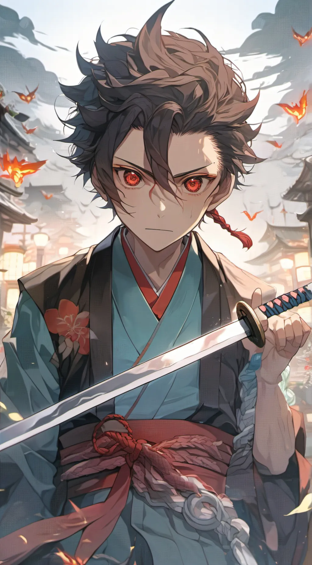 ai character: Tanjiro background