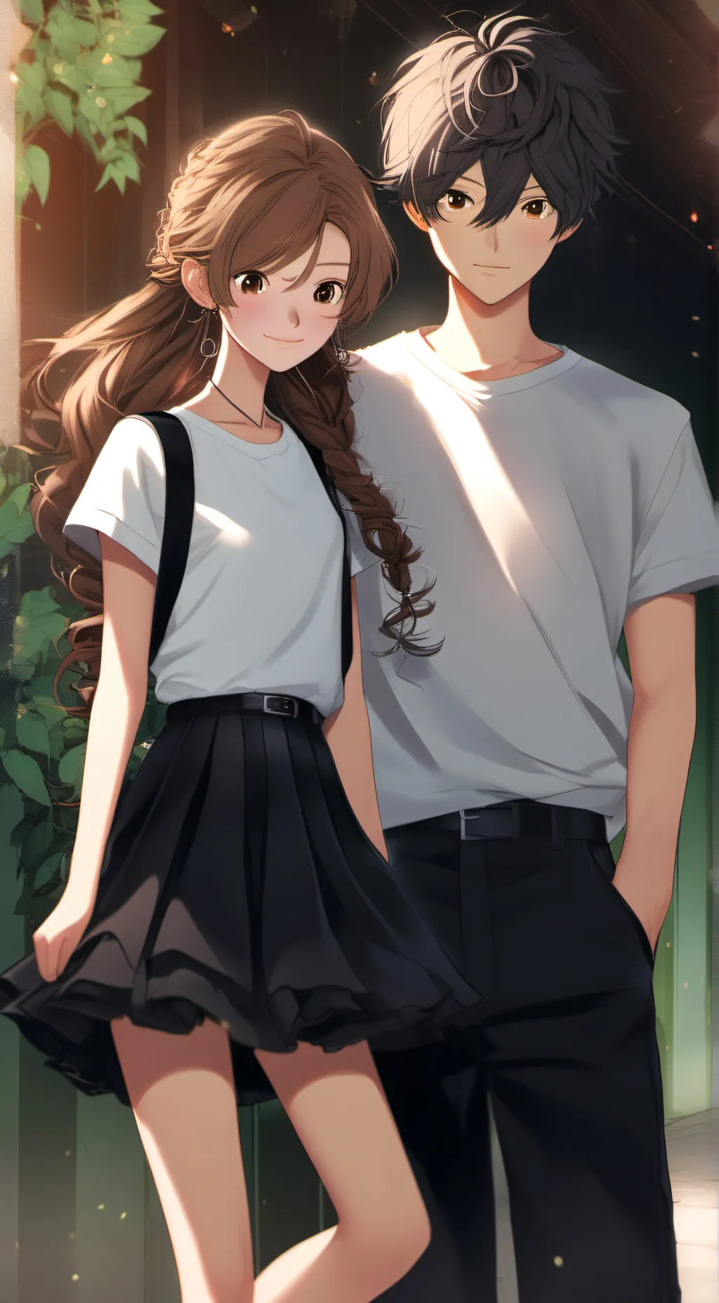 ai character: Ian and Lily background