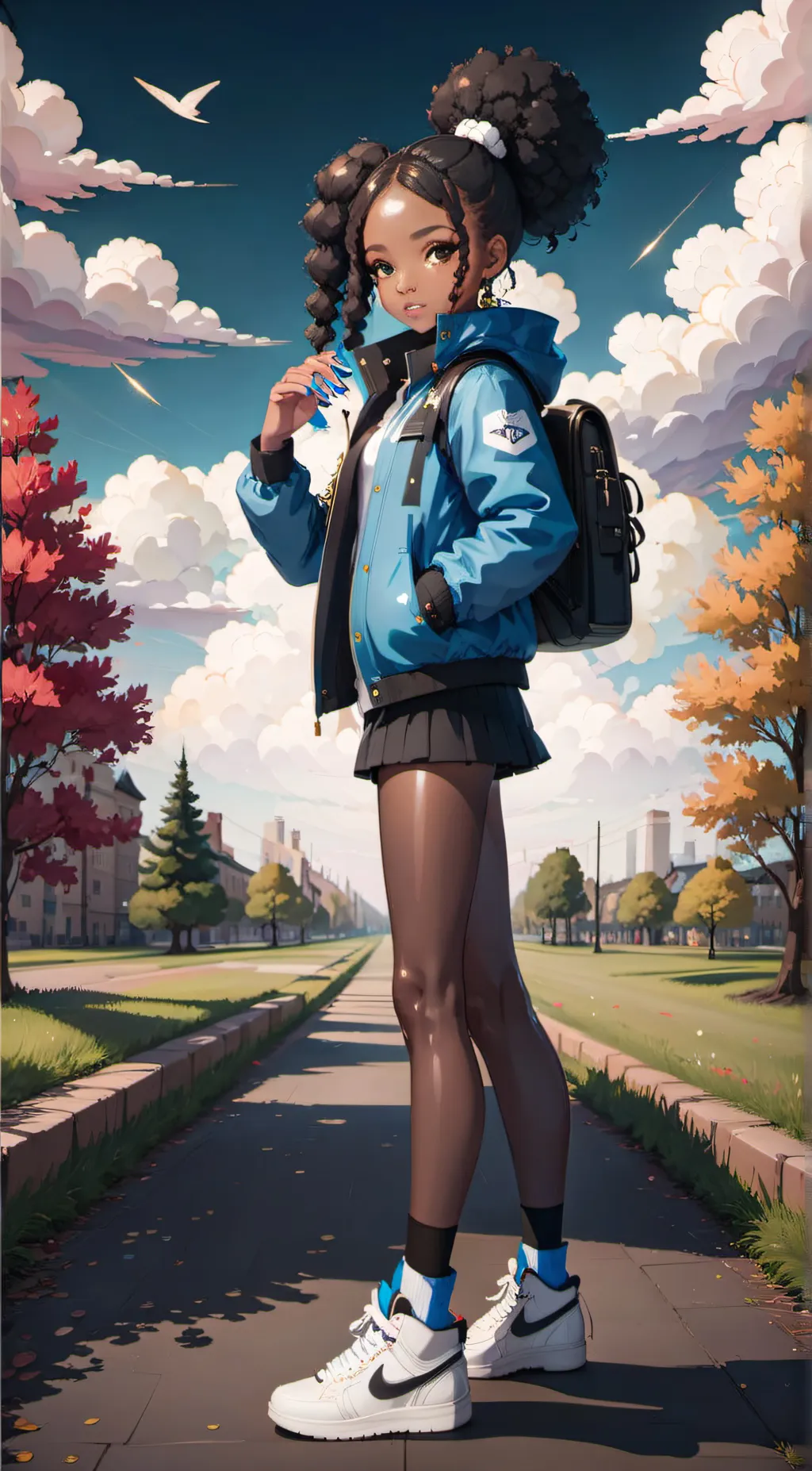 ai character: angel background