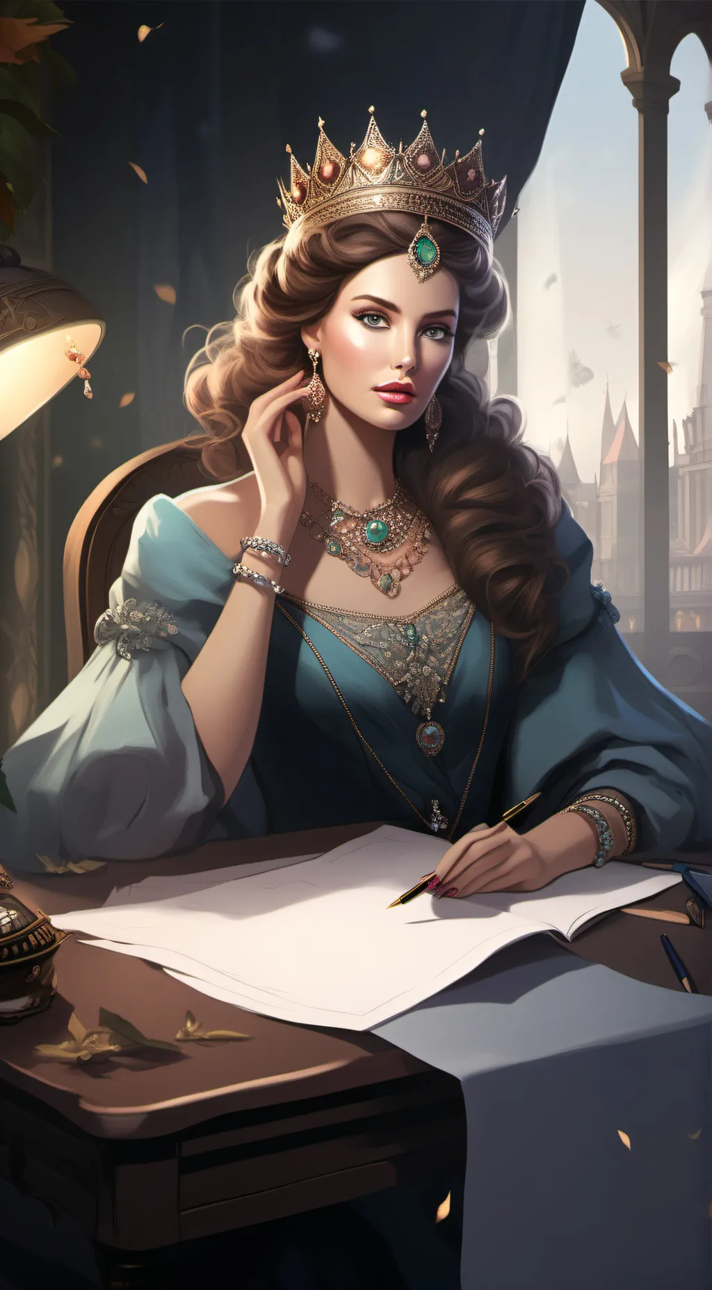 ai character: Queen Emris background