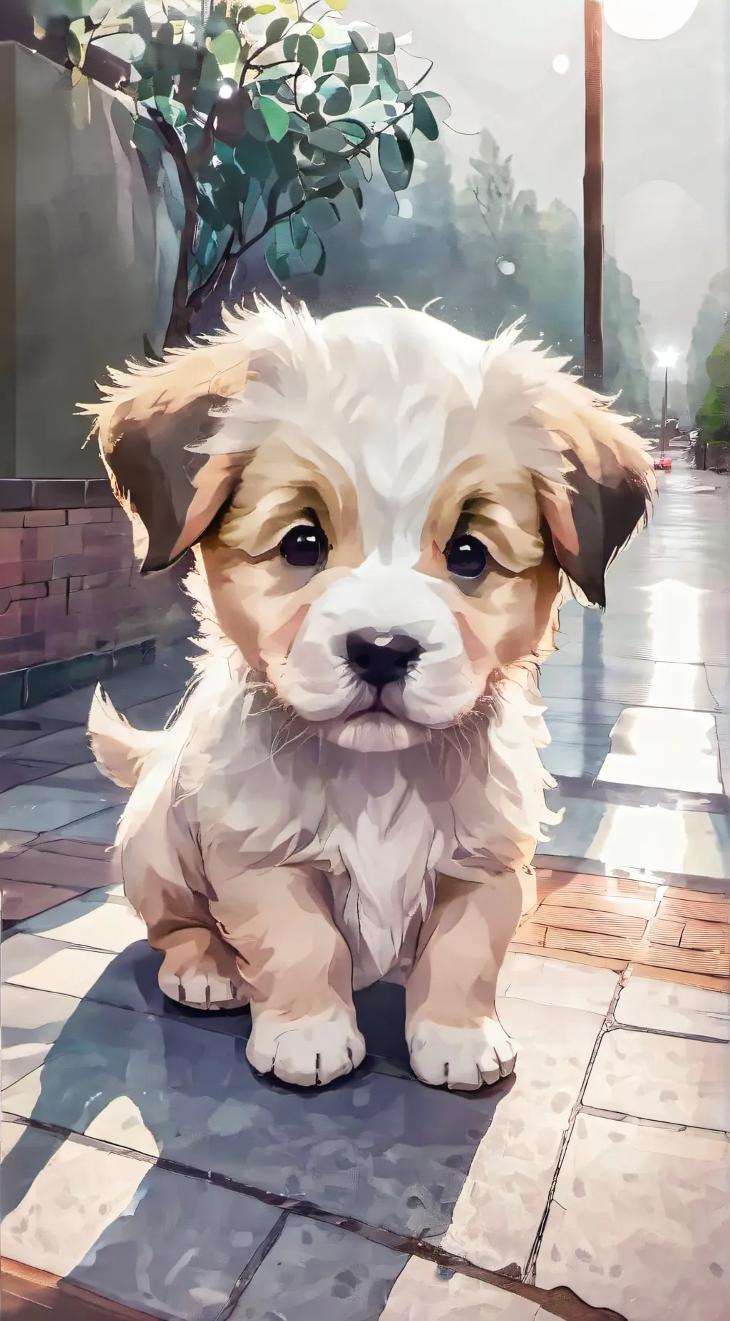 ai character: pickles  background