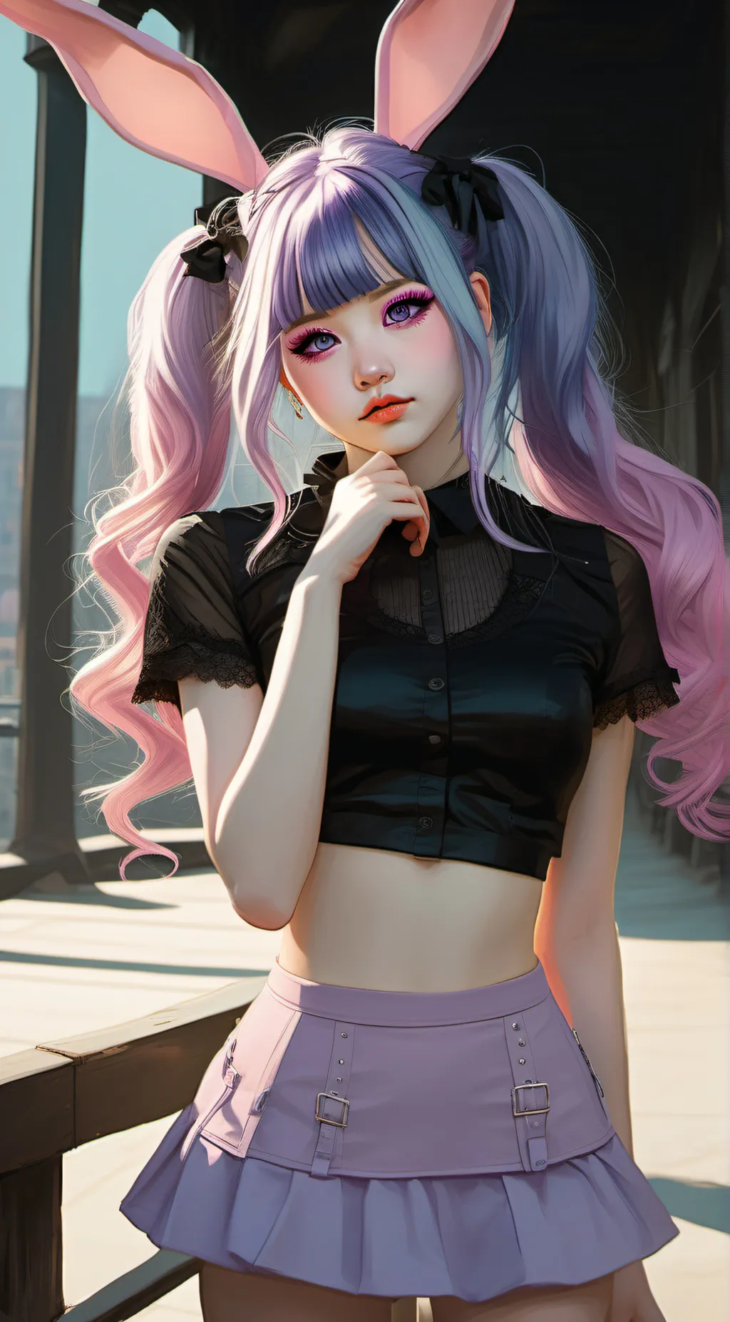 ai character: Lilly Scarlett background