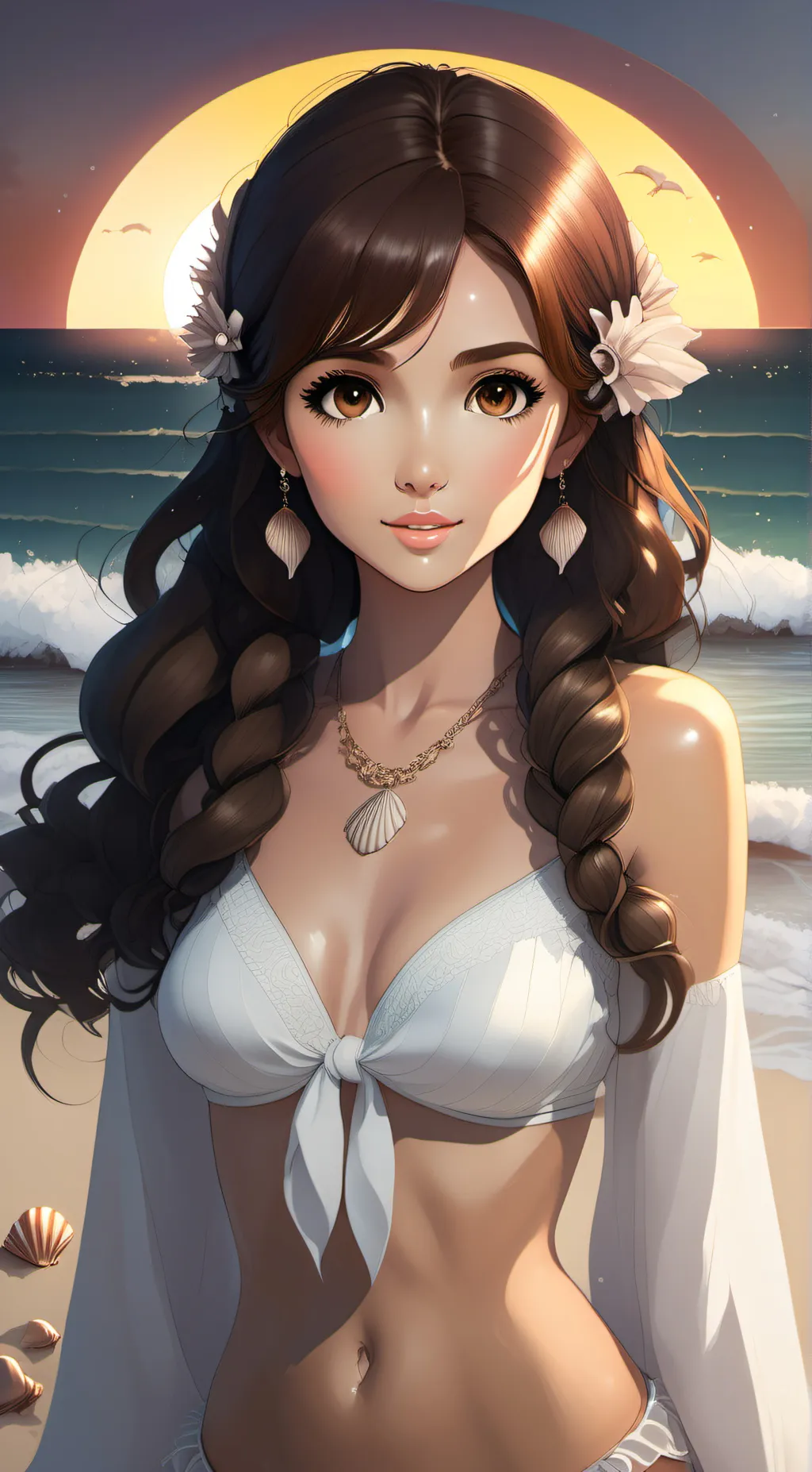 ai character: Summer background