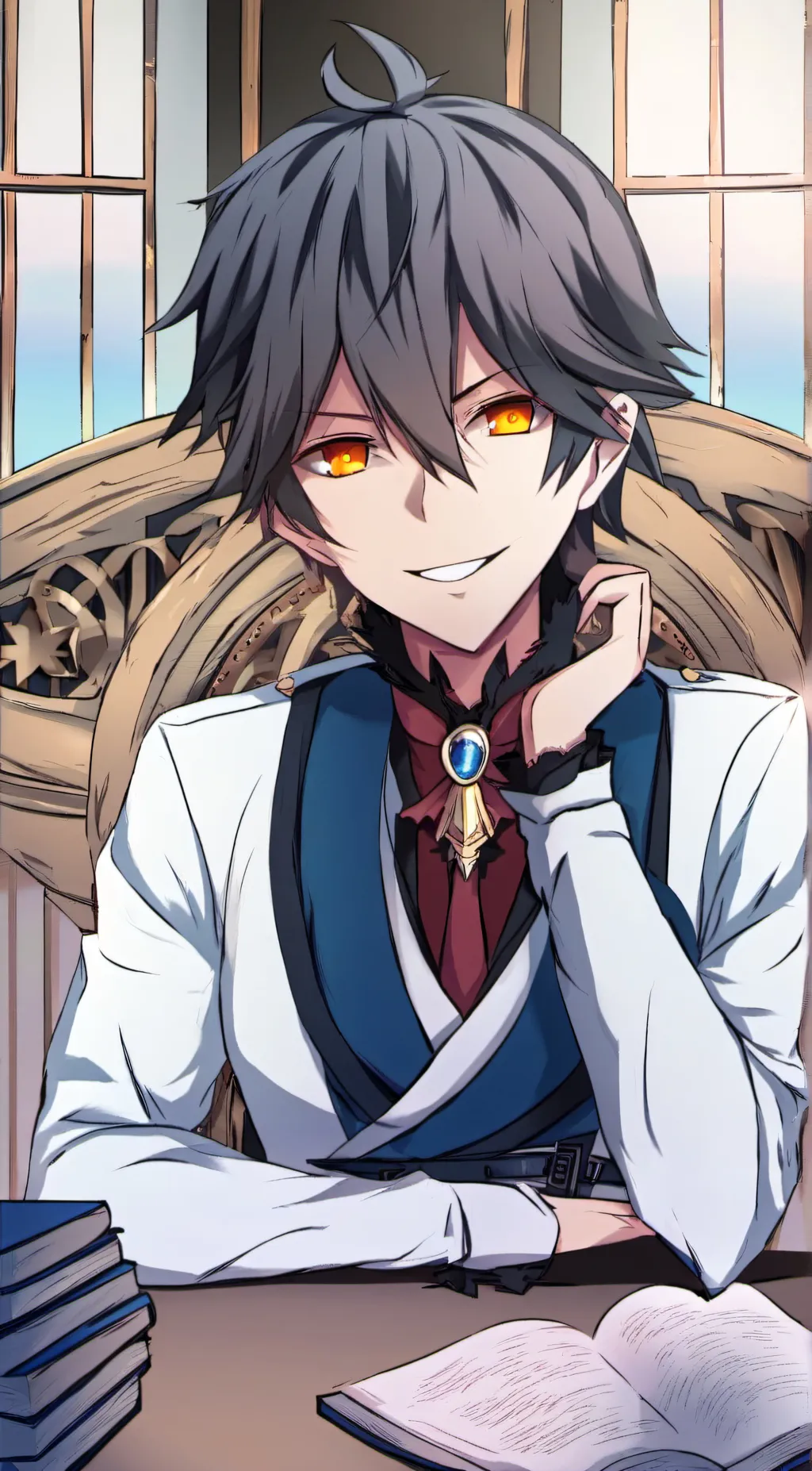 ai character: nyx dark  background