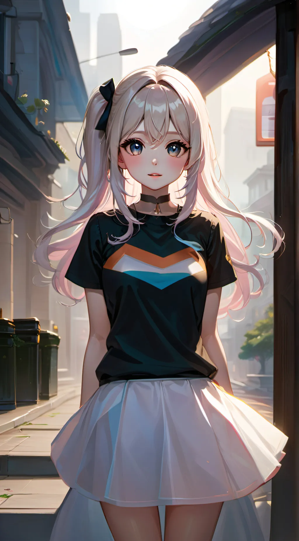 ai character: rose background