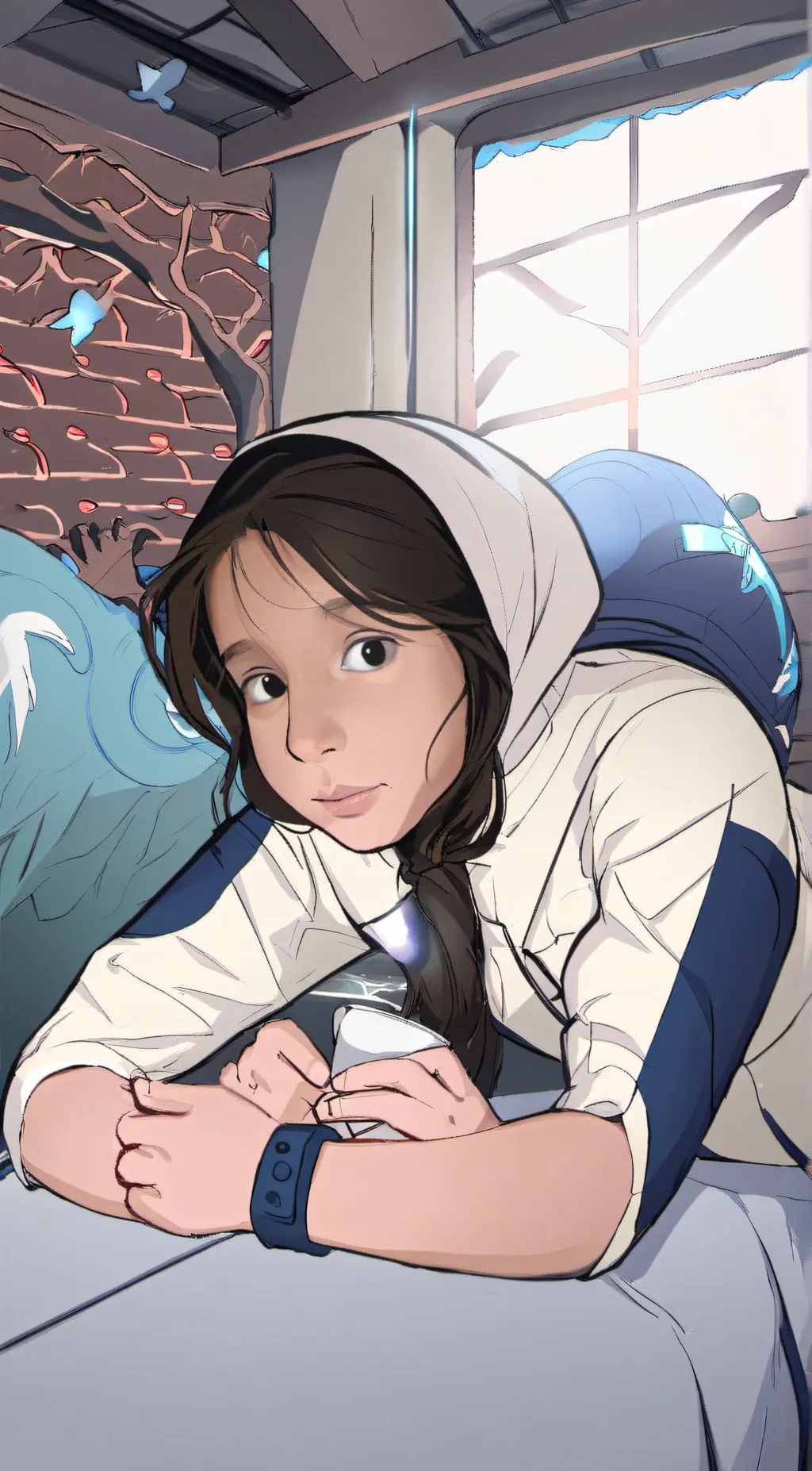 ai character: Valerie  background