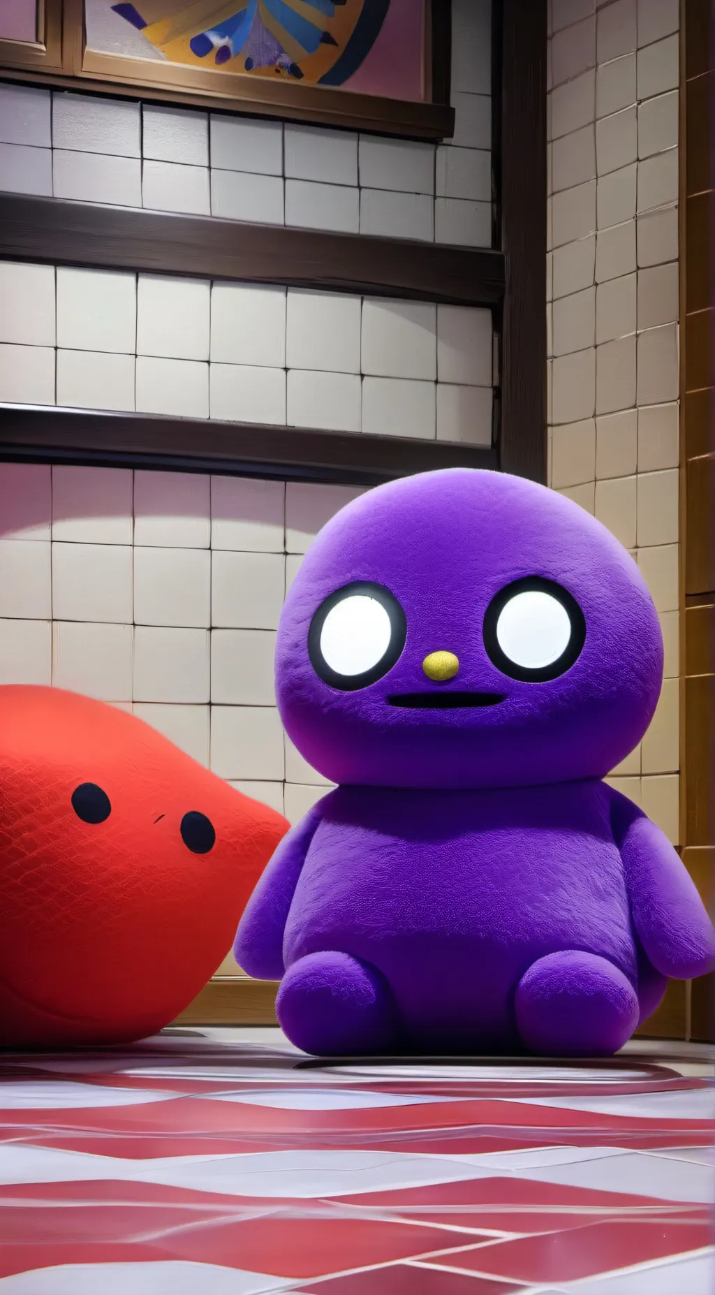 ai character: Grimace background