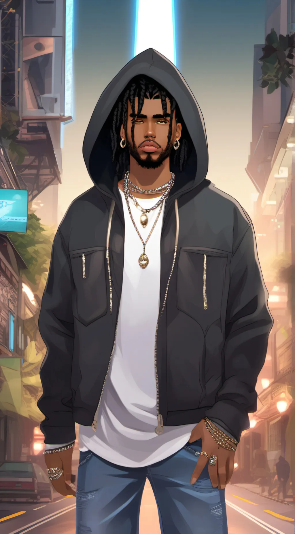 ai character: trey'von background