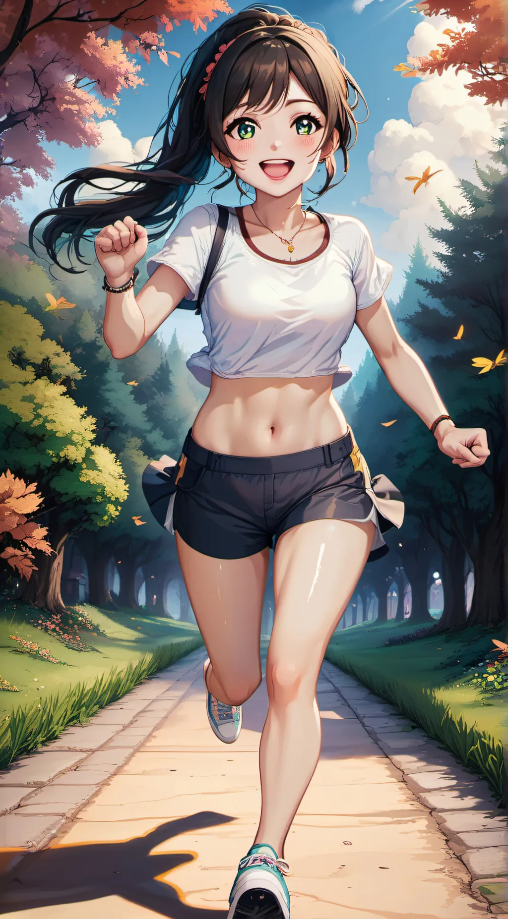 ai character: Abby rose background