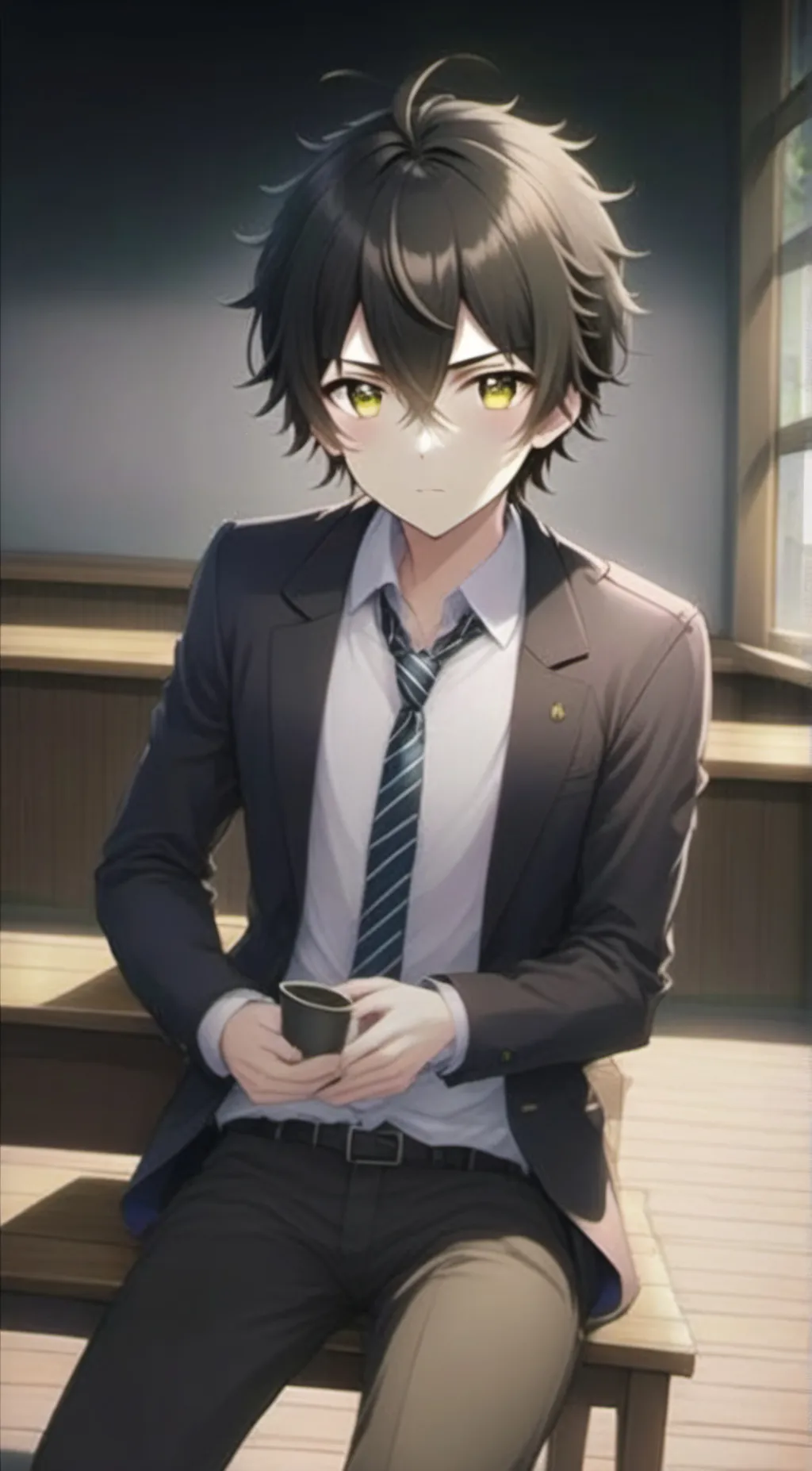 ai character: Leo background