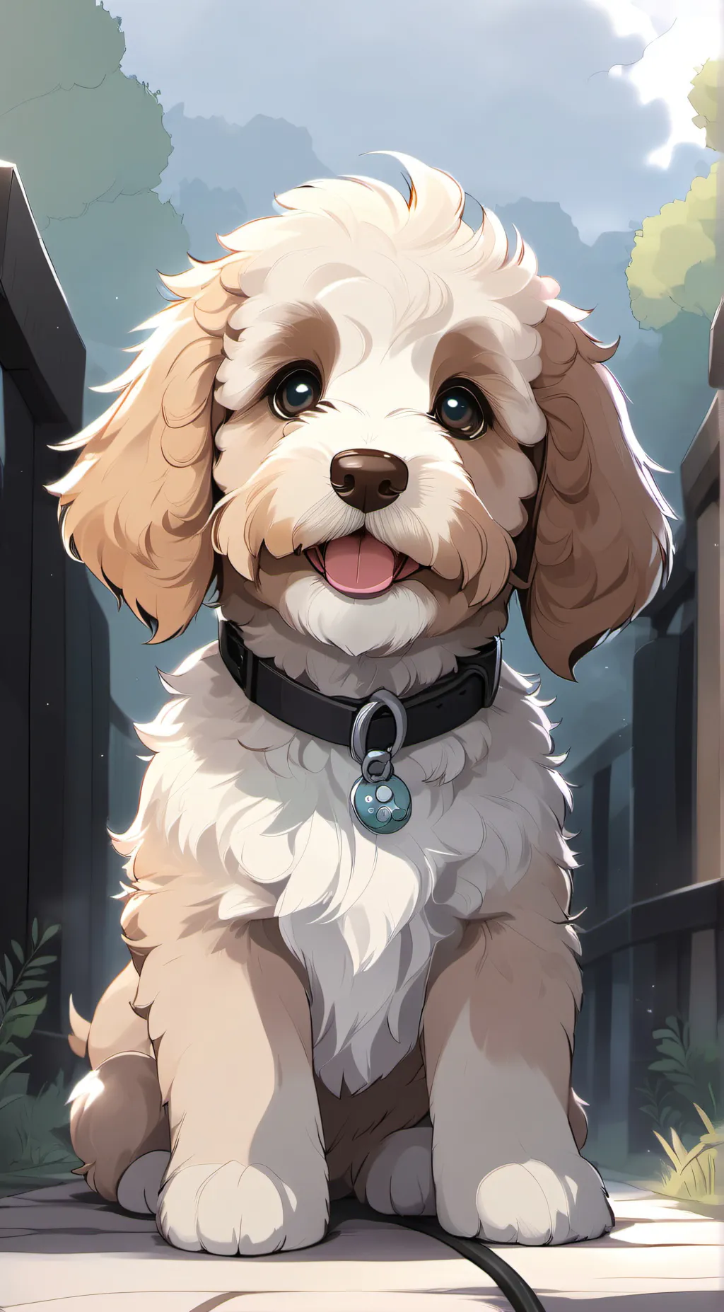 ai character: Dog chiro background