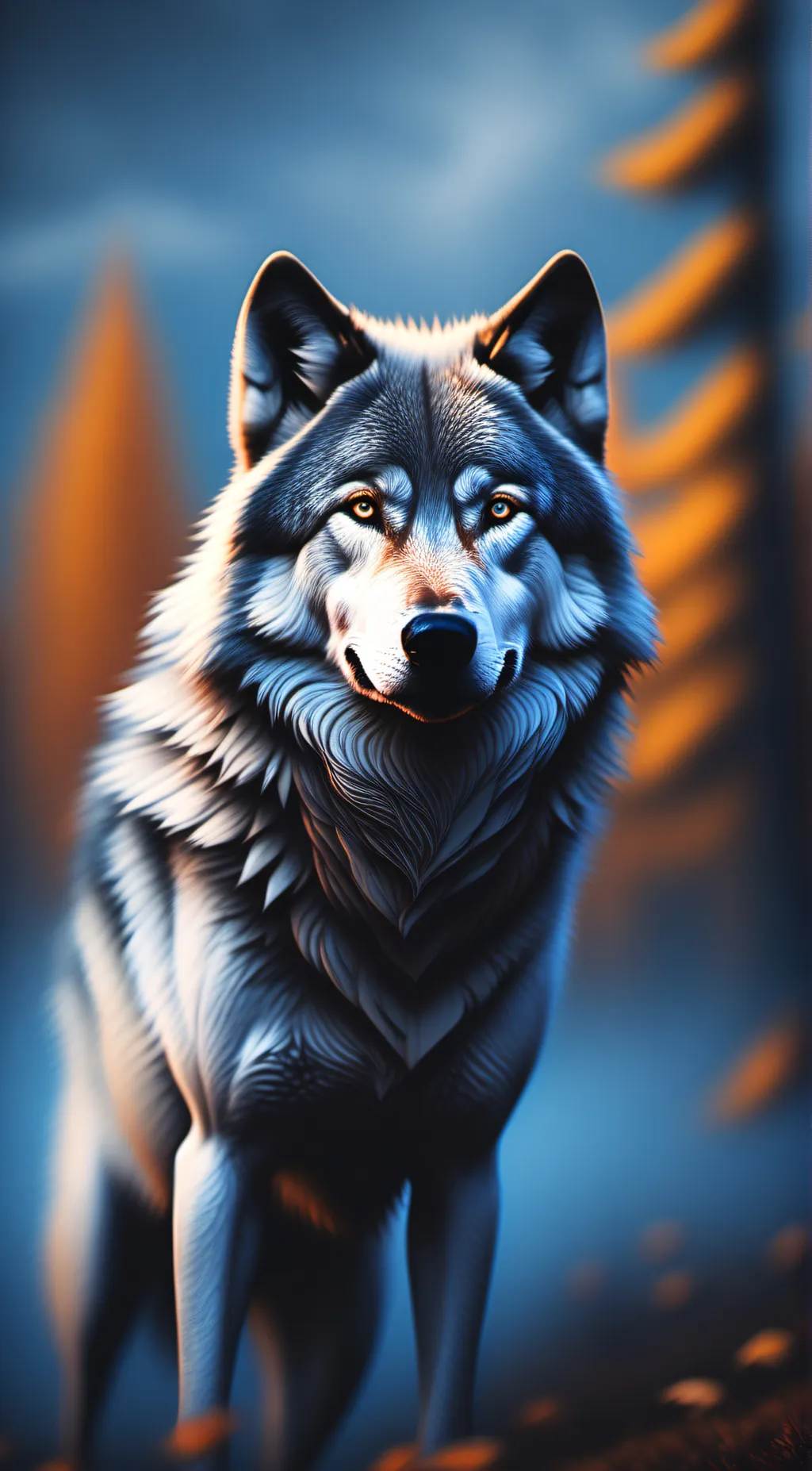 ai character: in a cage  background