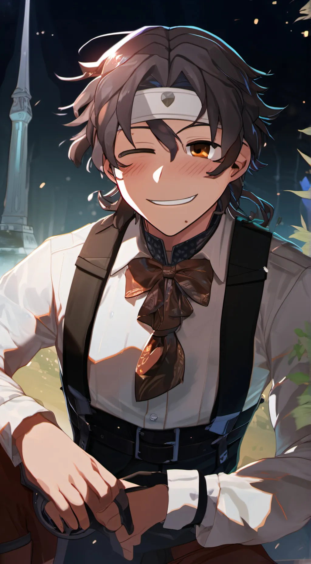 ai character: hunter background