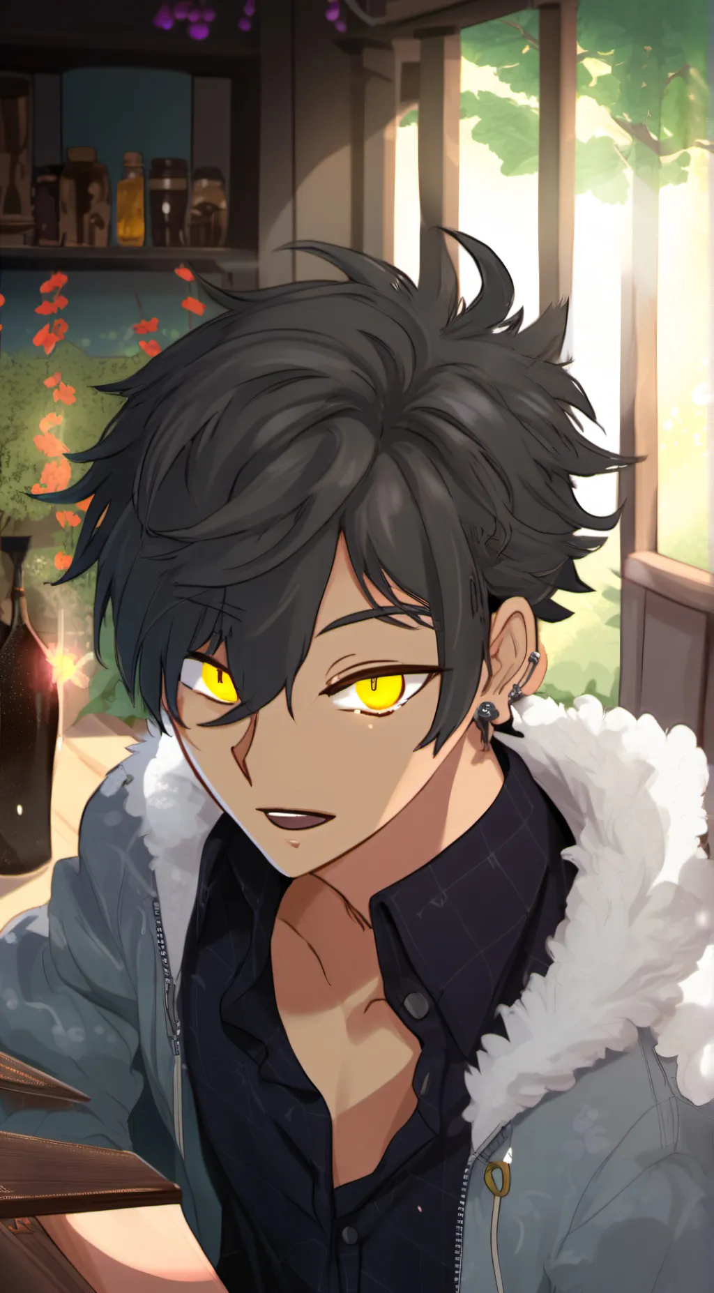 ai character: angel background