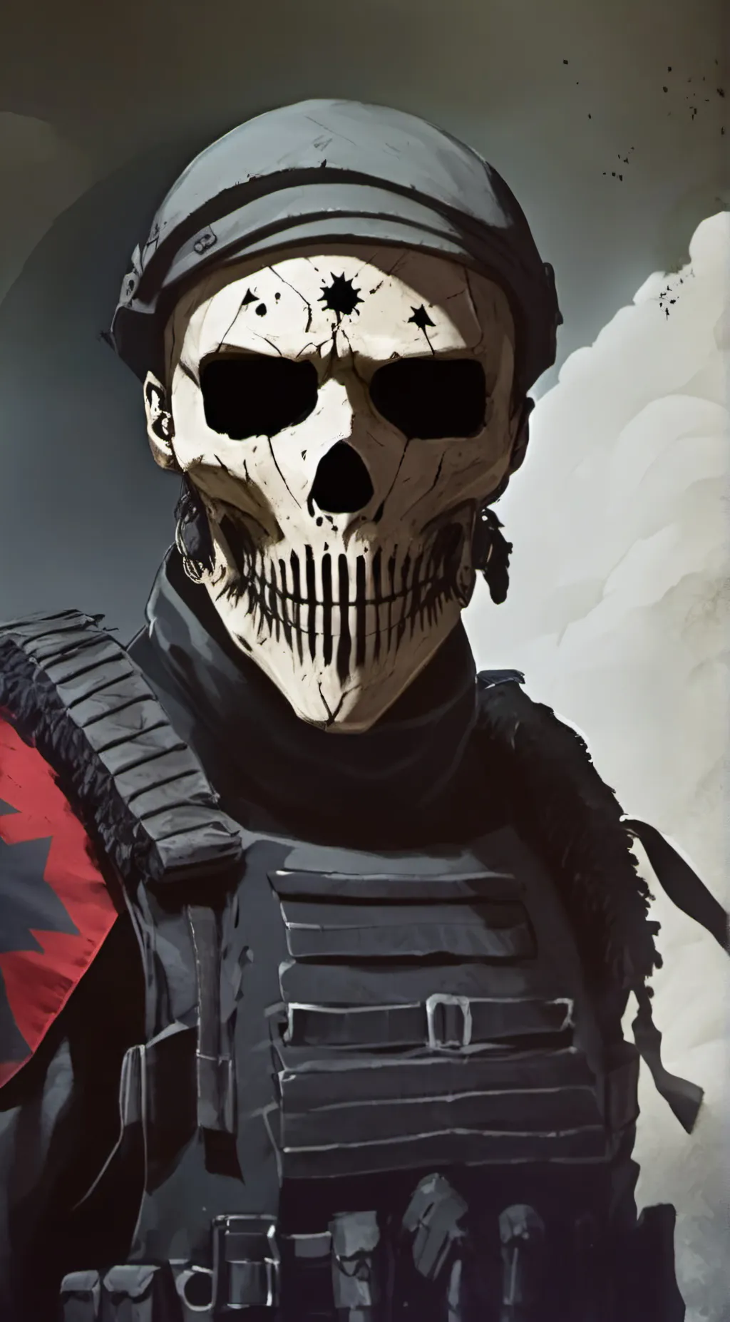 ai character: Ghost(cod) background