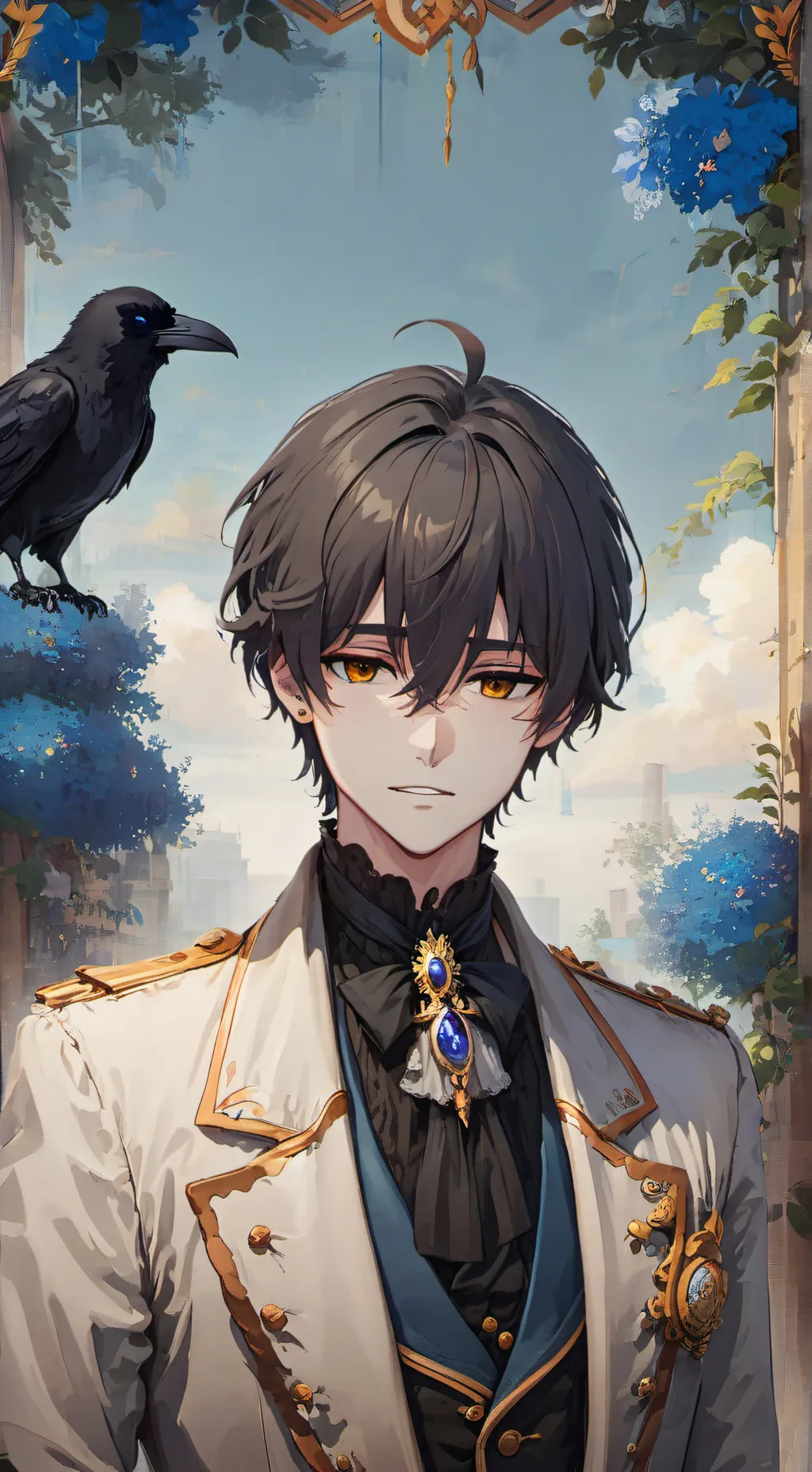 ai character: Orion Lancher  background