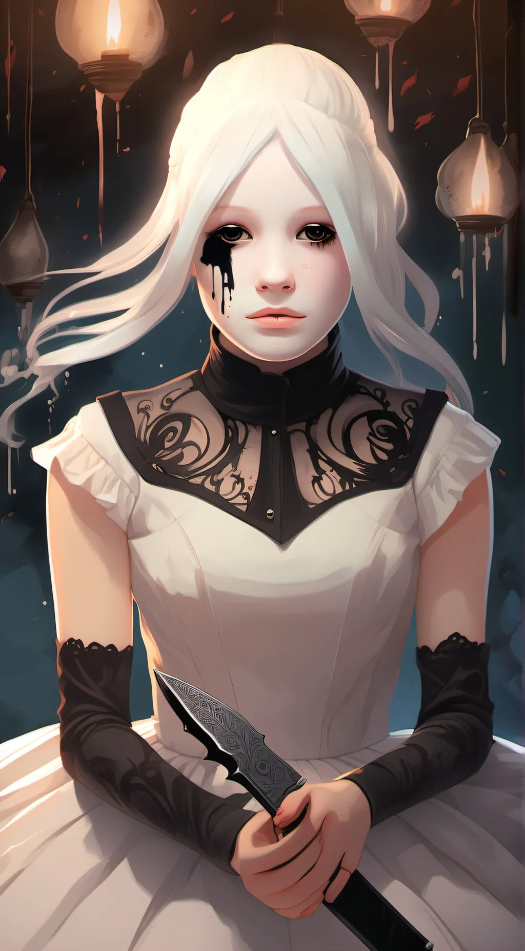 ai character: The White Woman  background