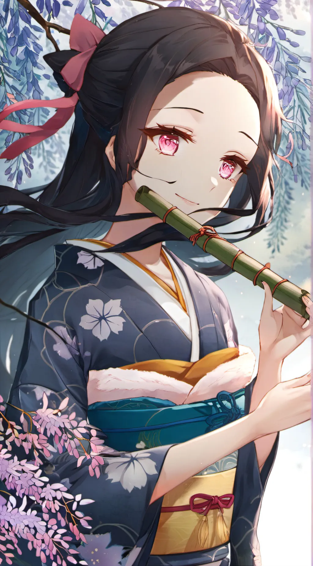 ai character: Nezuko background