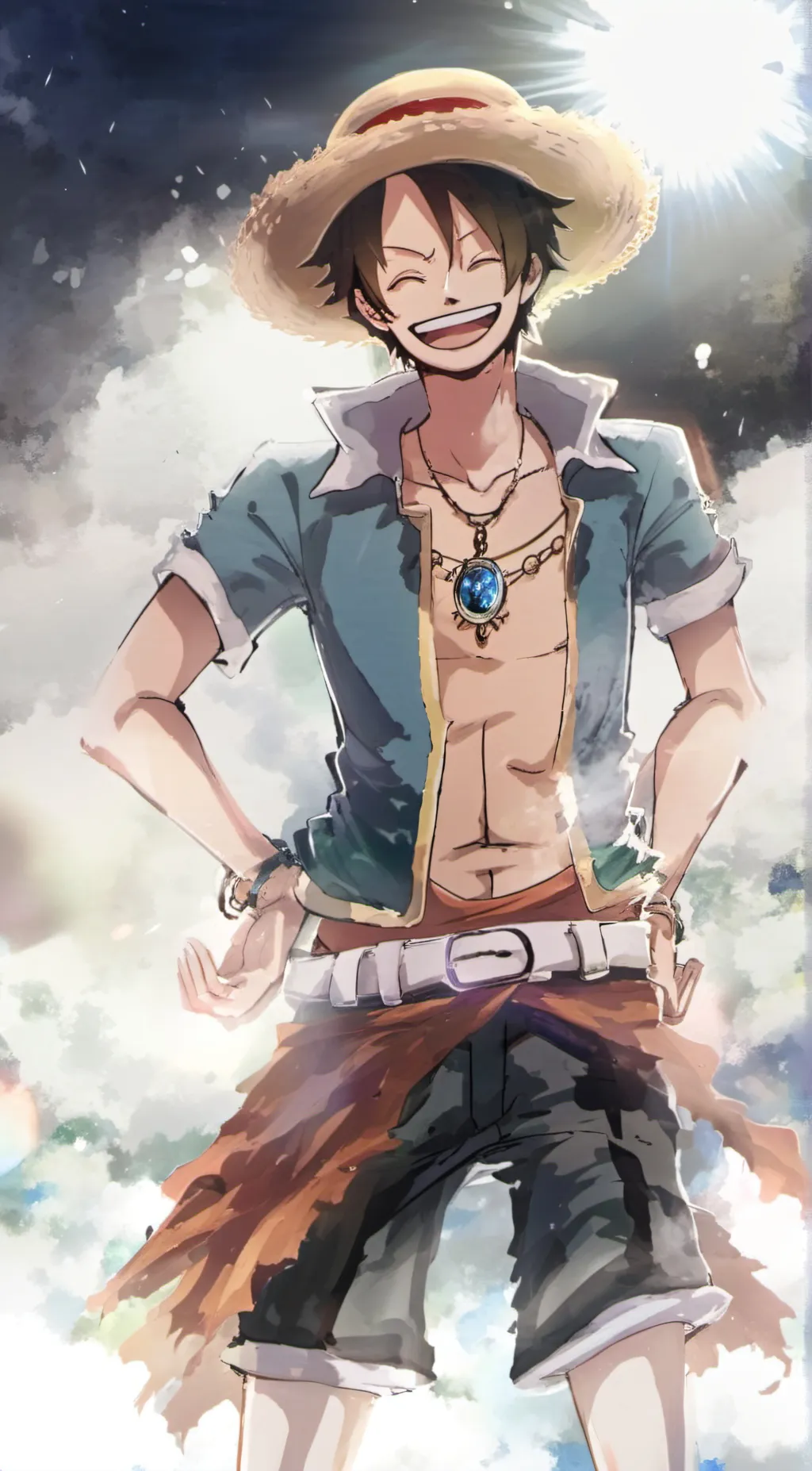 ai character: Portgas D Ace background