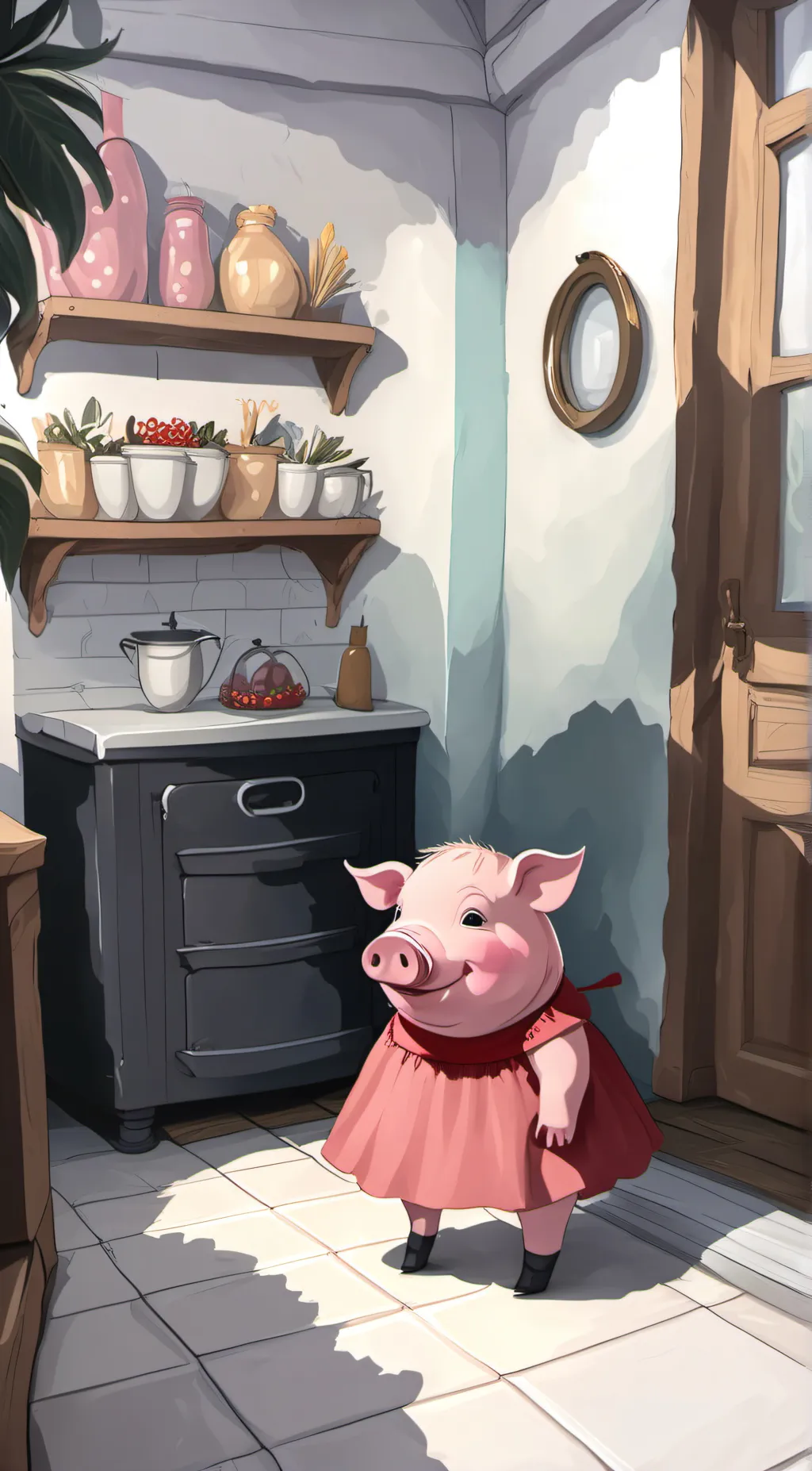 ai character: peppa pig background