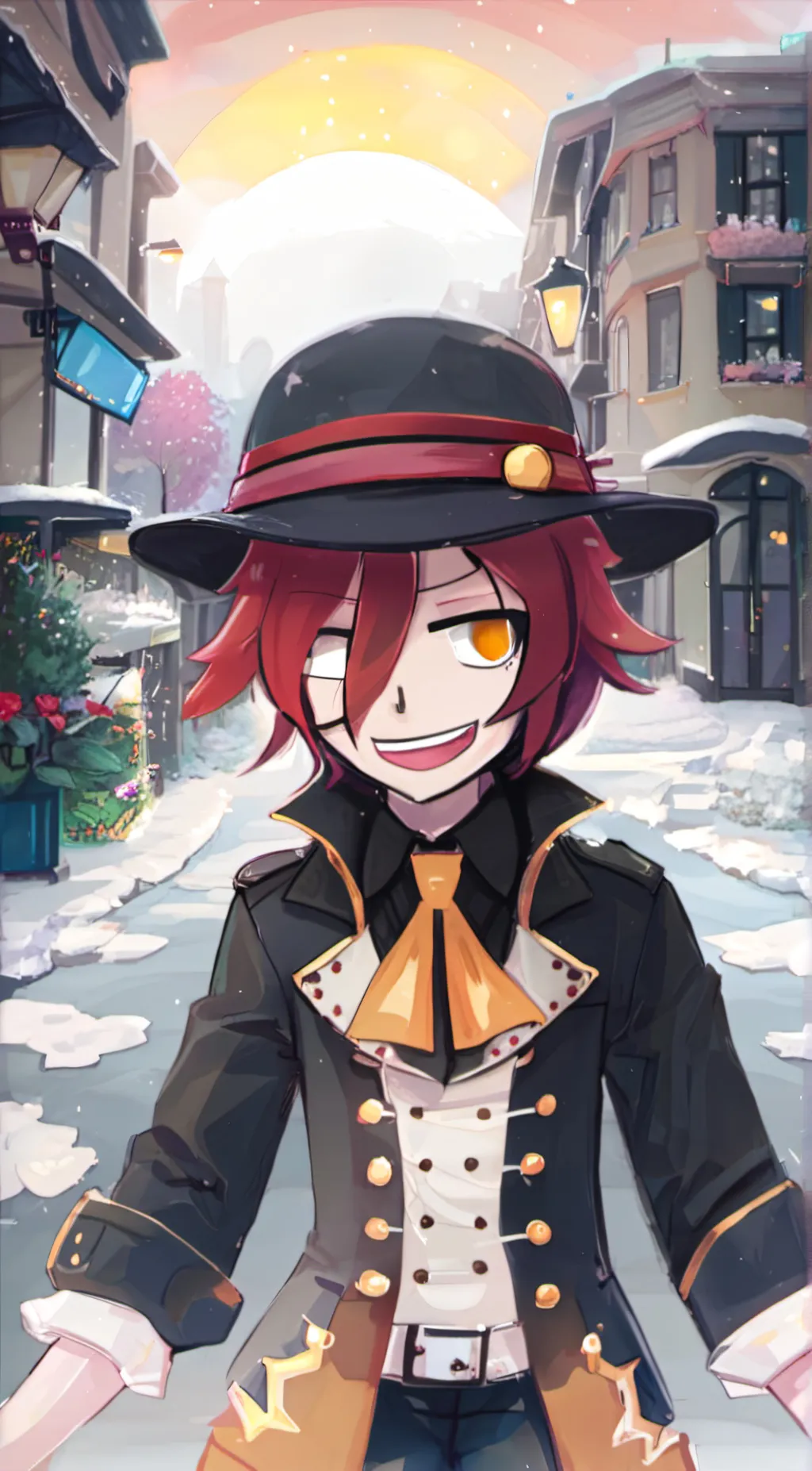 ai character: foxie  background