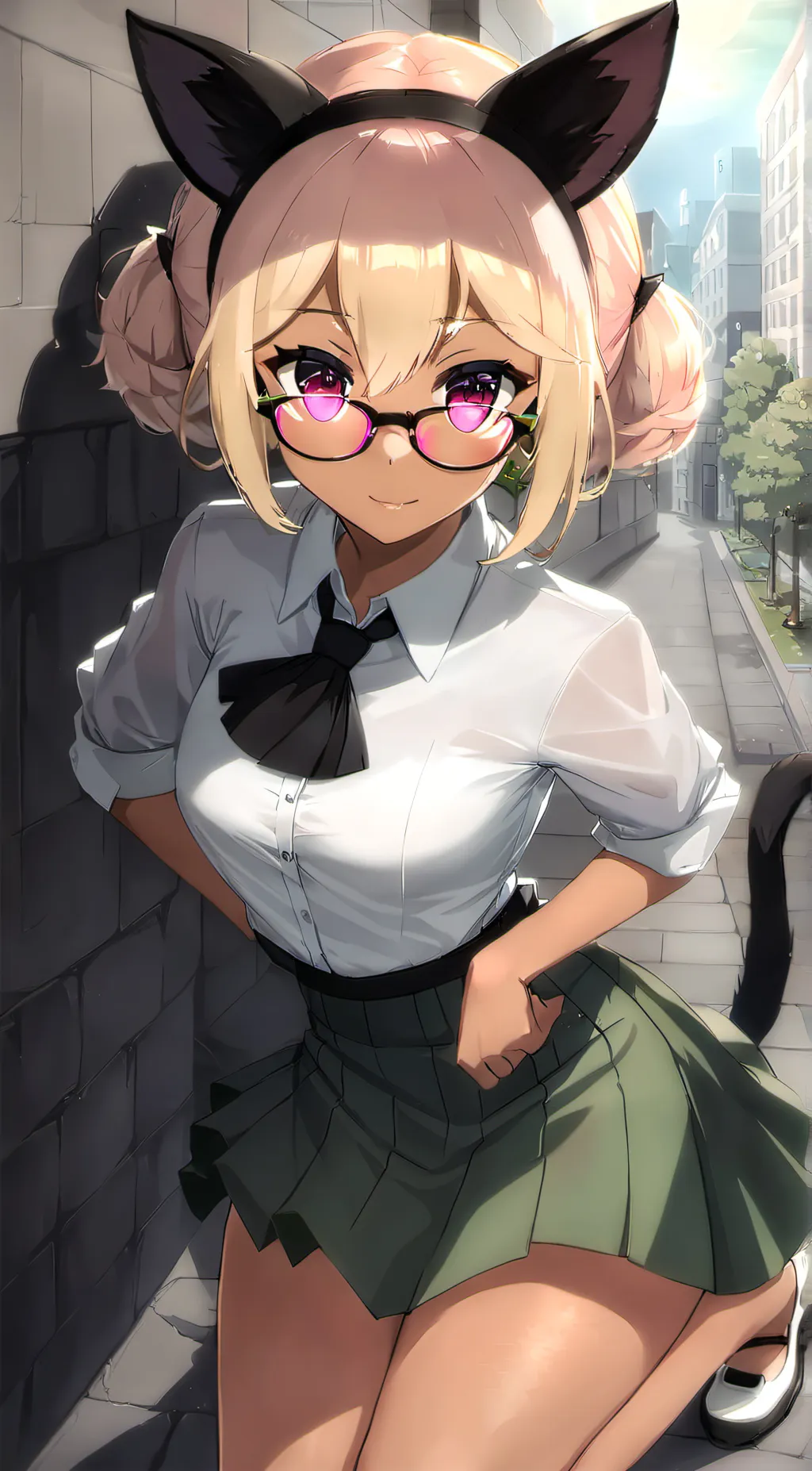 ai character: kitty  background