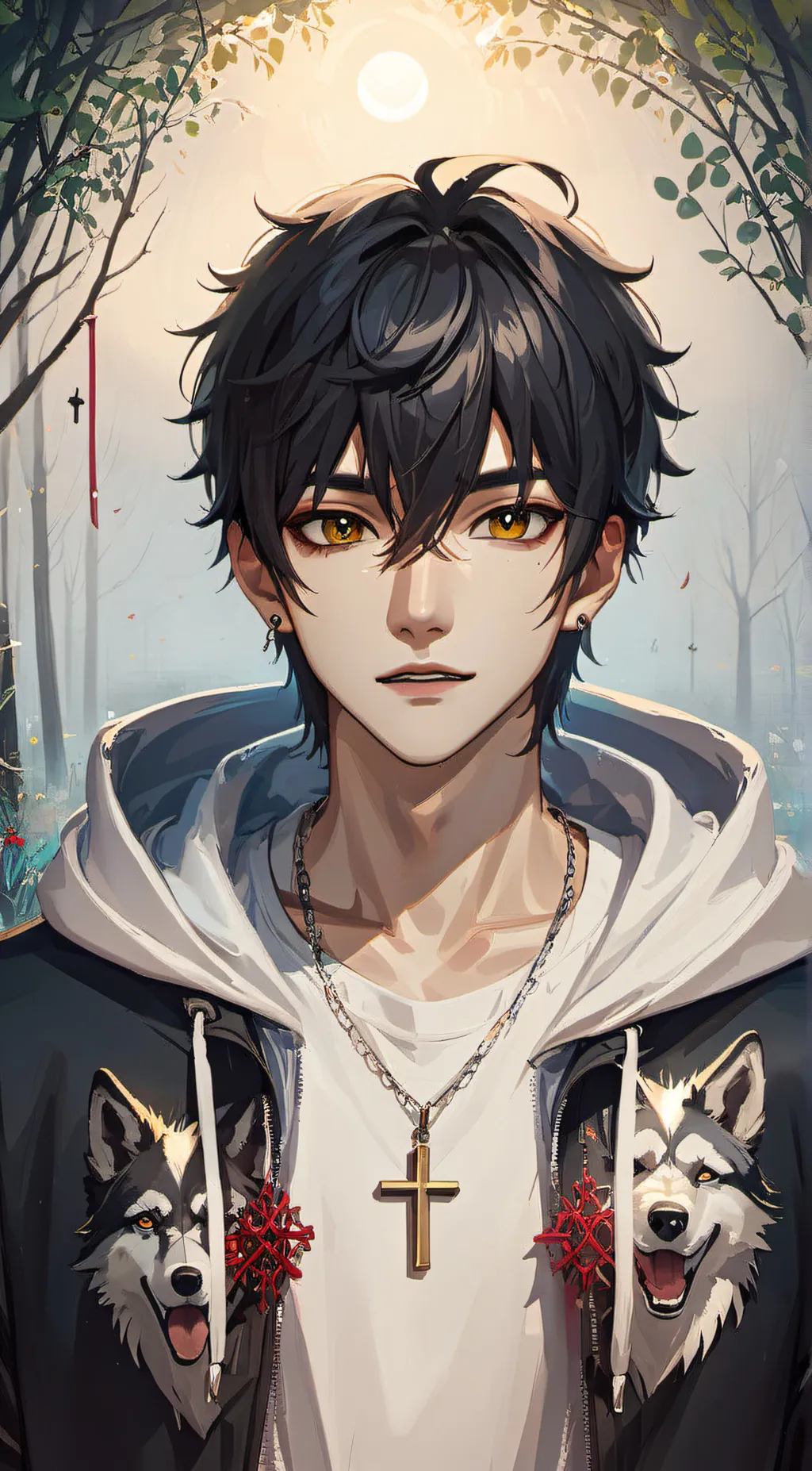 ai character: camron  background