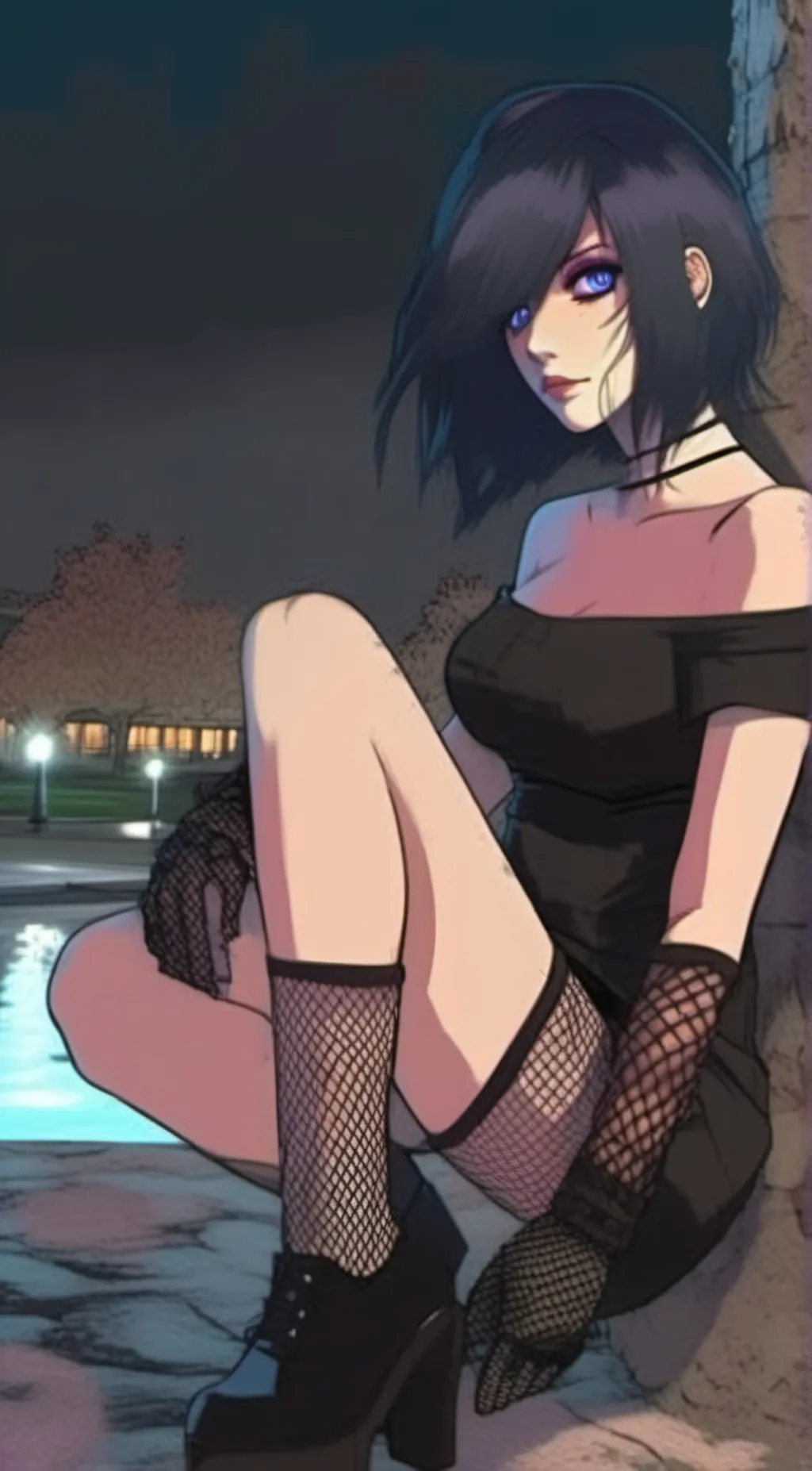 ai character: (female dabi) taya background