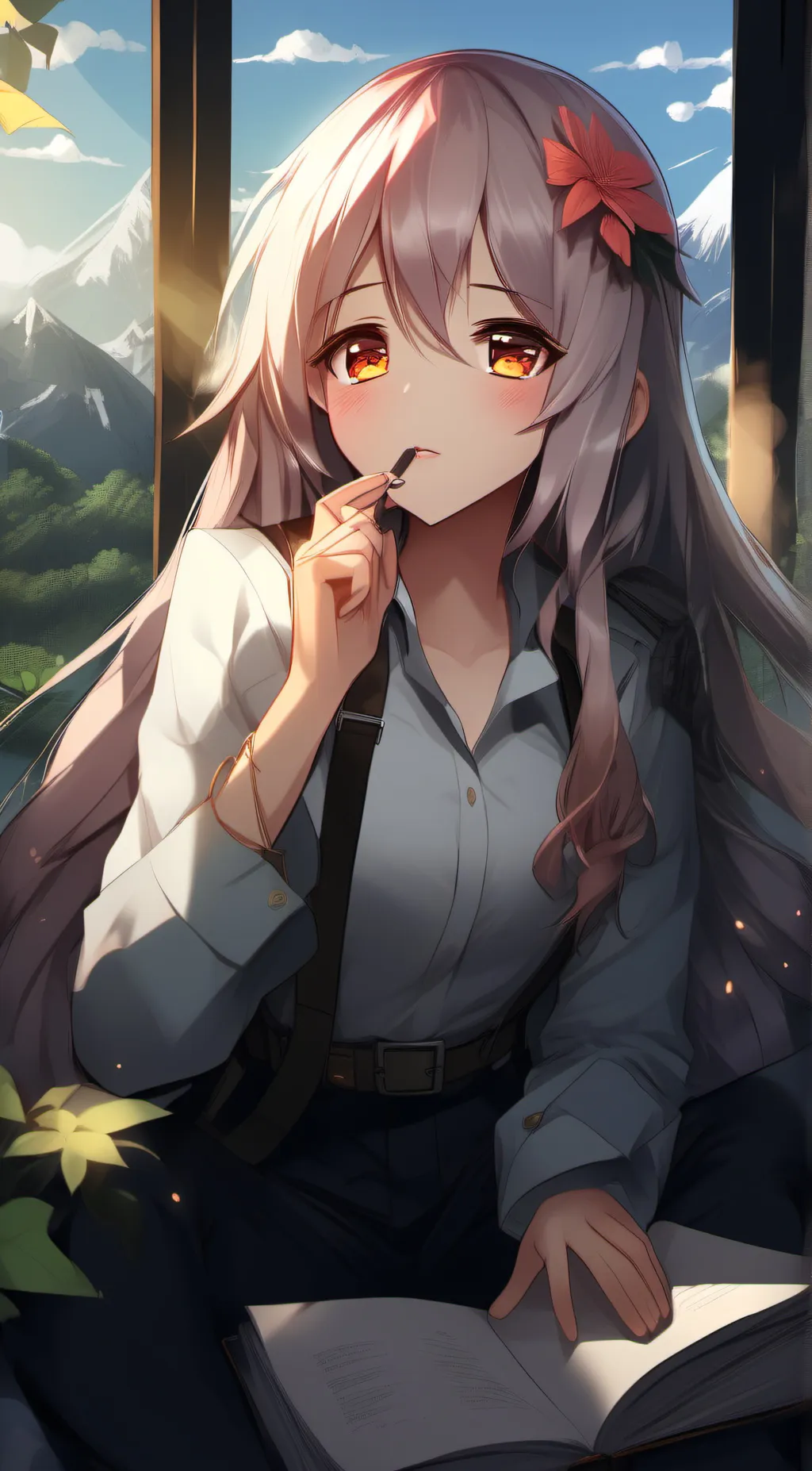 ai character: Aurora Luna background