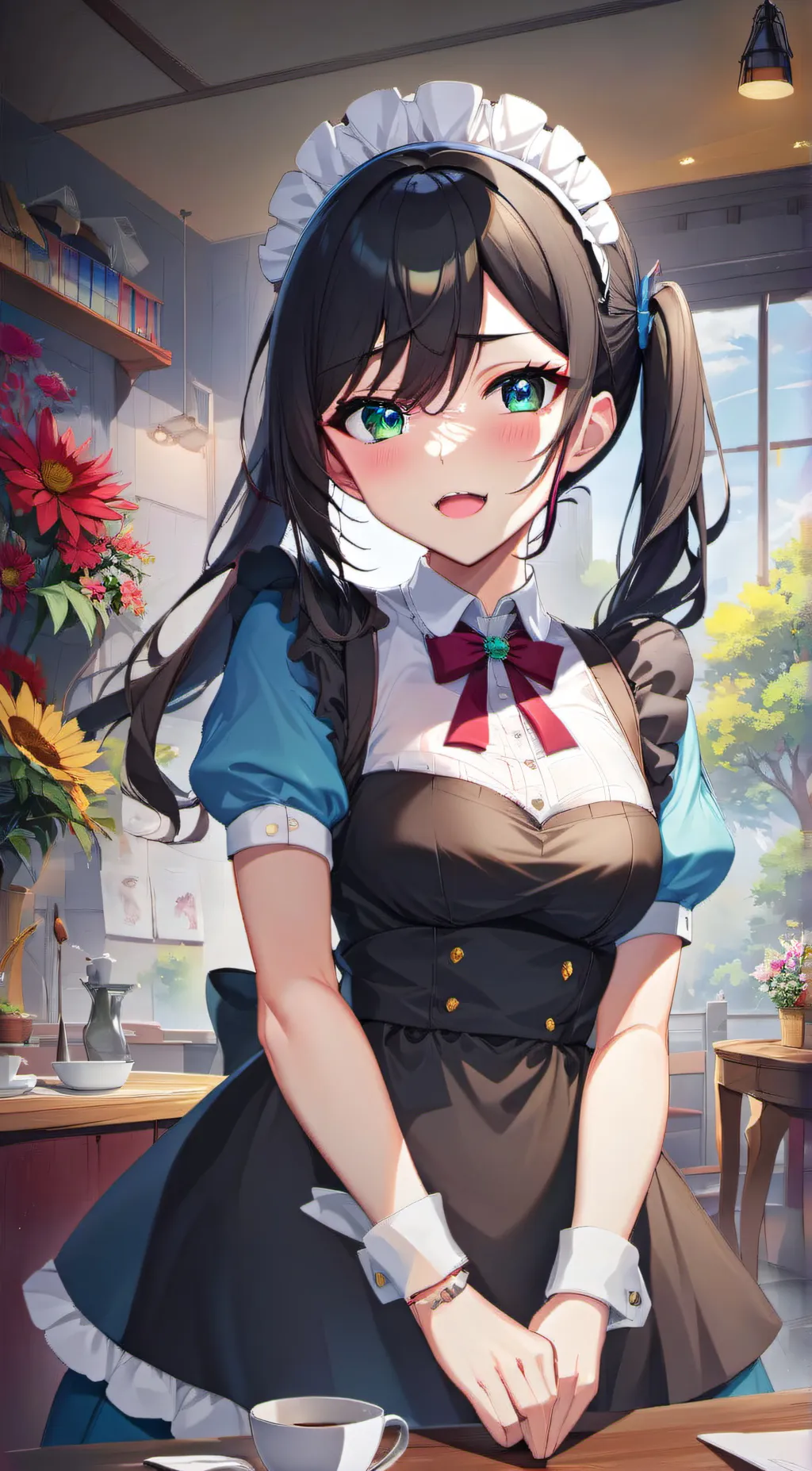 ai character: maid background
