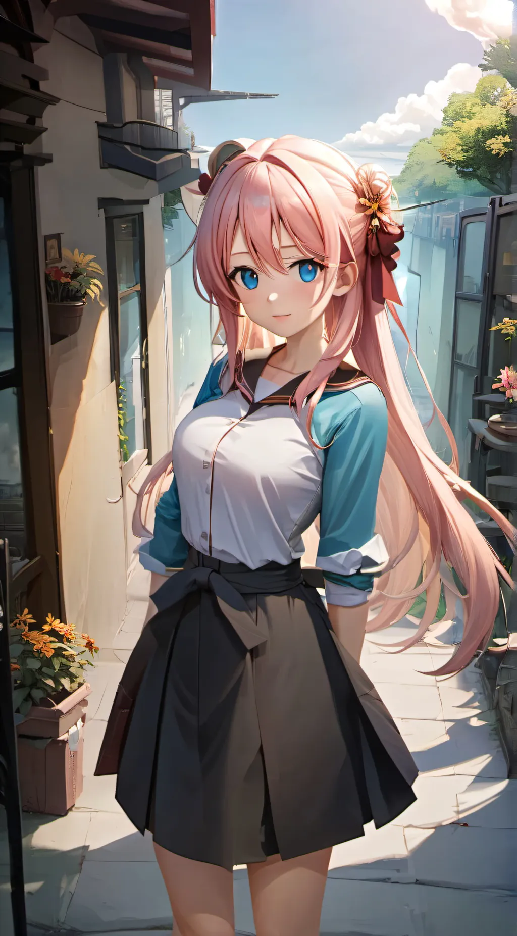 ai character: Rose background