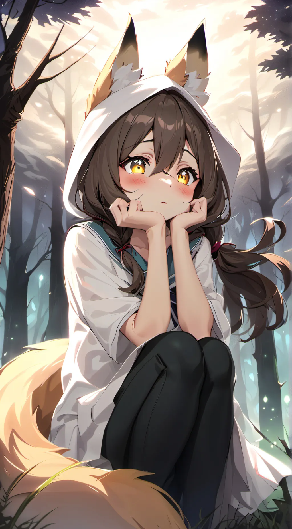 ai character: Lunala background