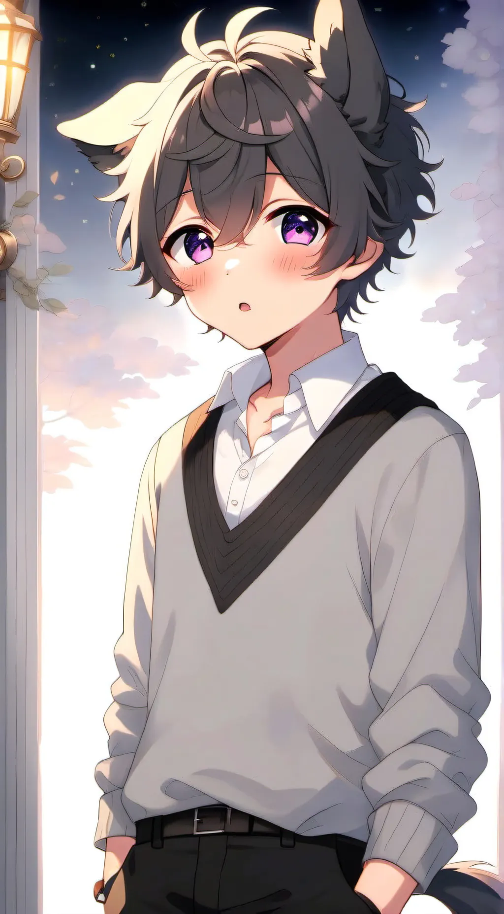 ai character: stubby puppy background